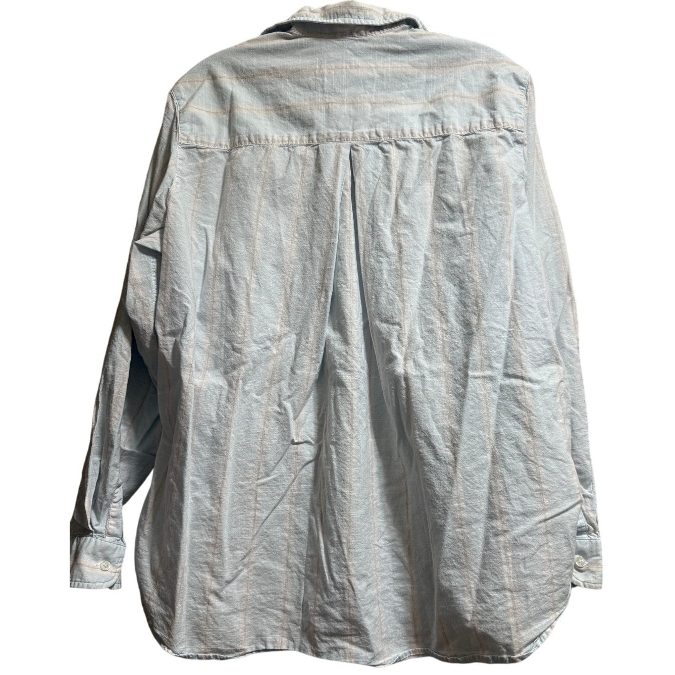 Frank & Eileen Grayson Pale Blue & Pink Stripe Size 4 Button Up Shirt