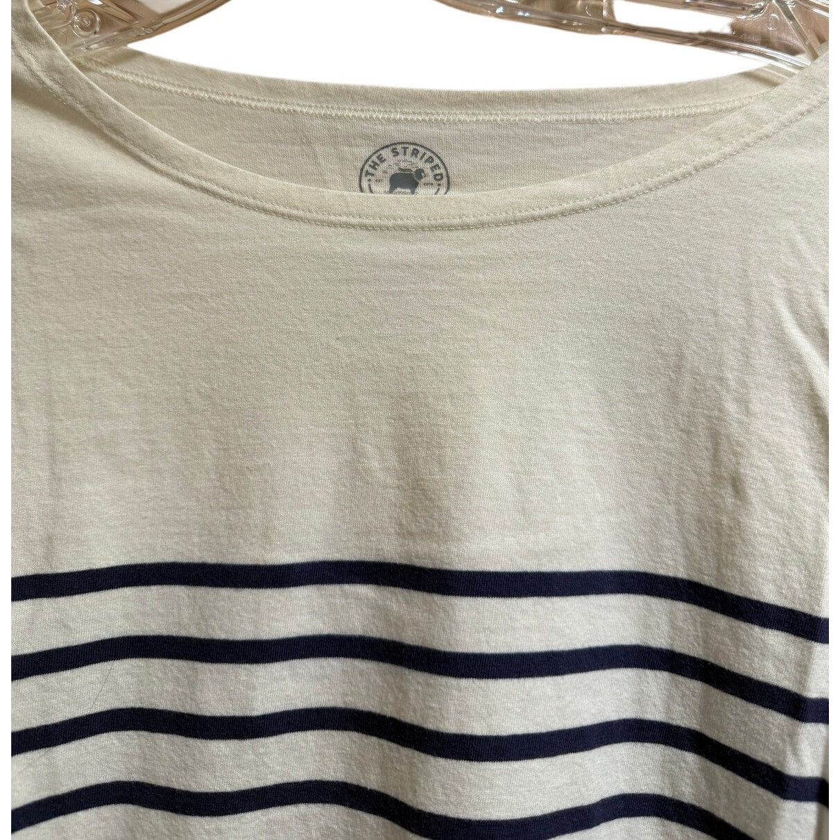 The Striped Sheep Black & White Stripe Long Sleeve T-Shirt - XL
