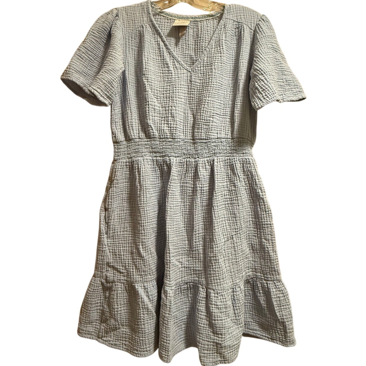Knox Rose Soft Blue Short Sleeve Mini Dress - Size XS
