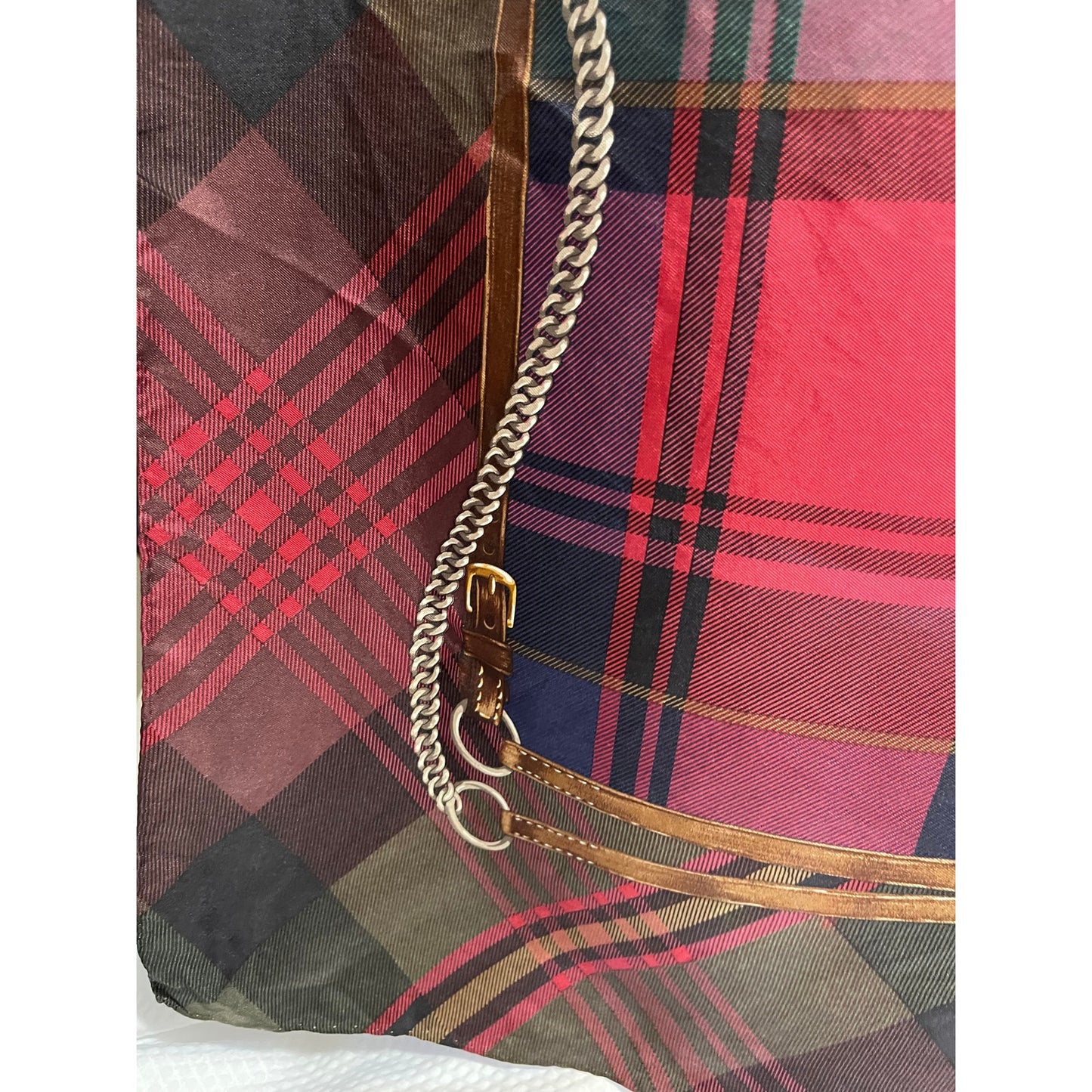 Vintage Ralph Lauren Emblem Silk Scarf - Designer - Women's Square