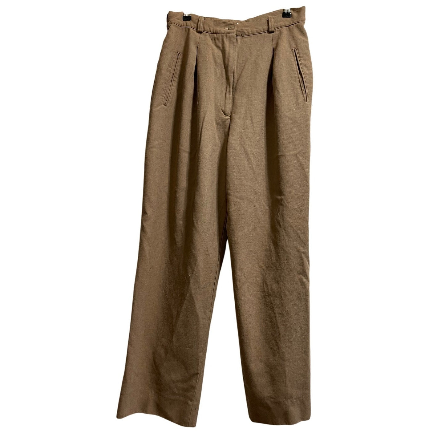Vintage Calvin Klein 100% Wool Tan Dress Pants - High Waisted - Read Description