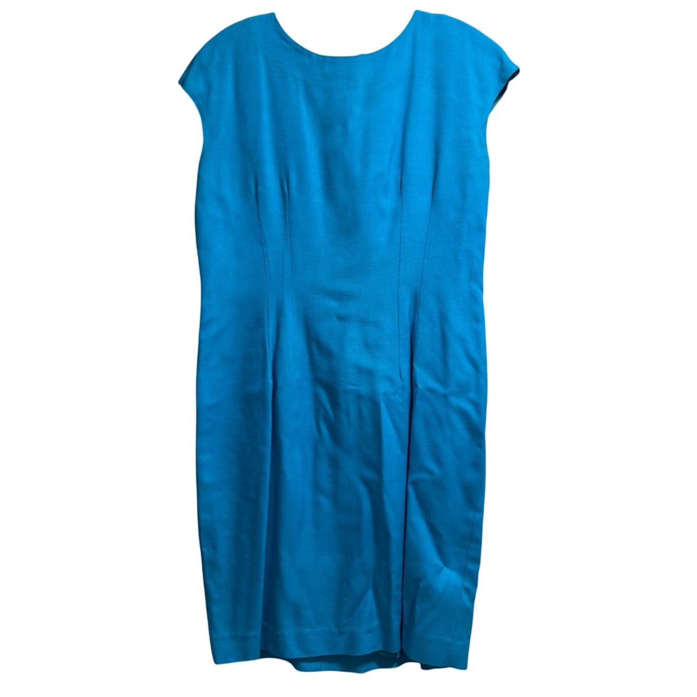 Katie MFG Petites - Turquoise Blue Sleeveless Shift Dress & Jacket - Size 10