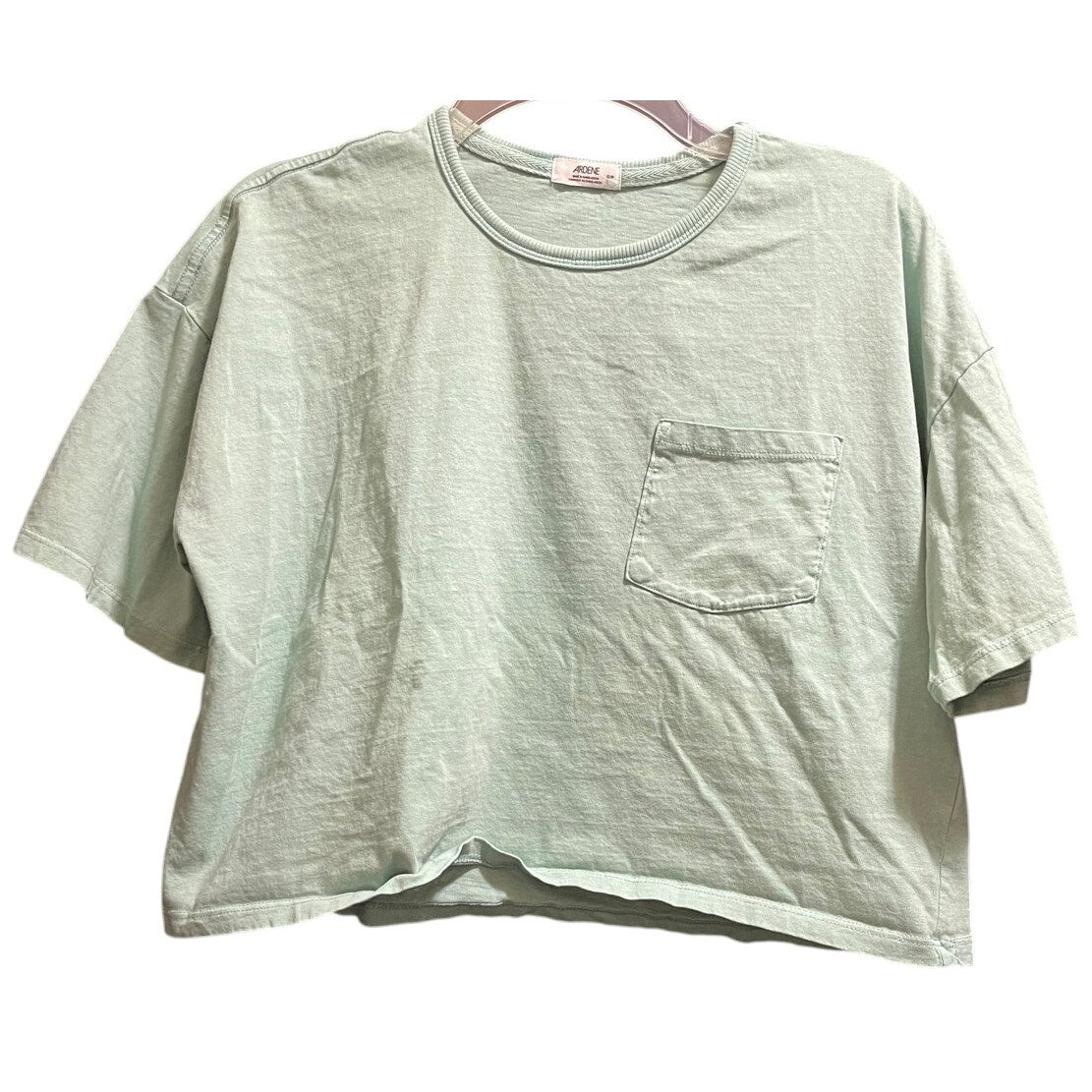 Ardene Size Small Seafoam Green Women's Cropped T-Shirt