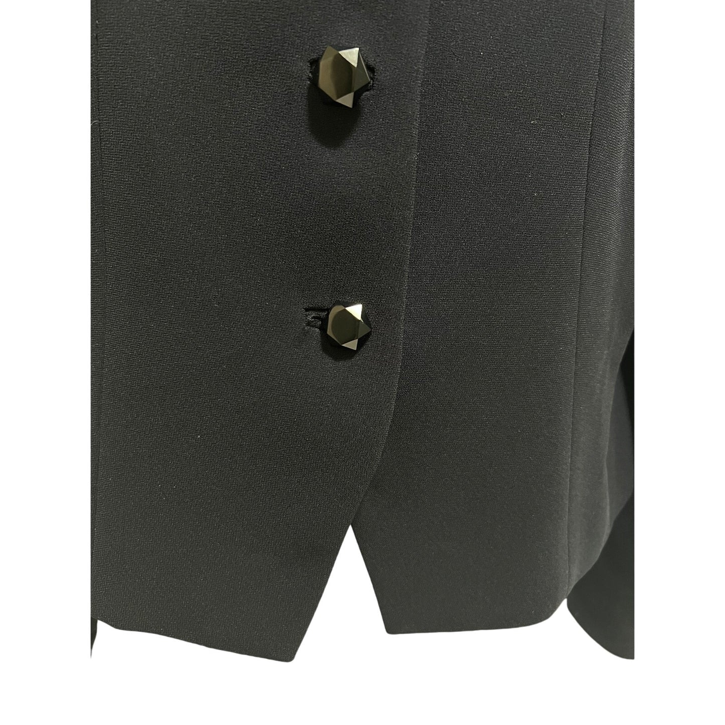 Albert Nipon - Size 10 - Dark Navy Blazer - 3 Geometric Button