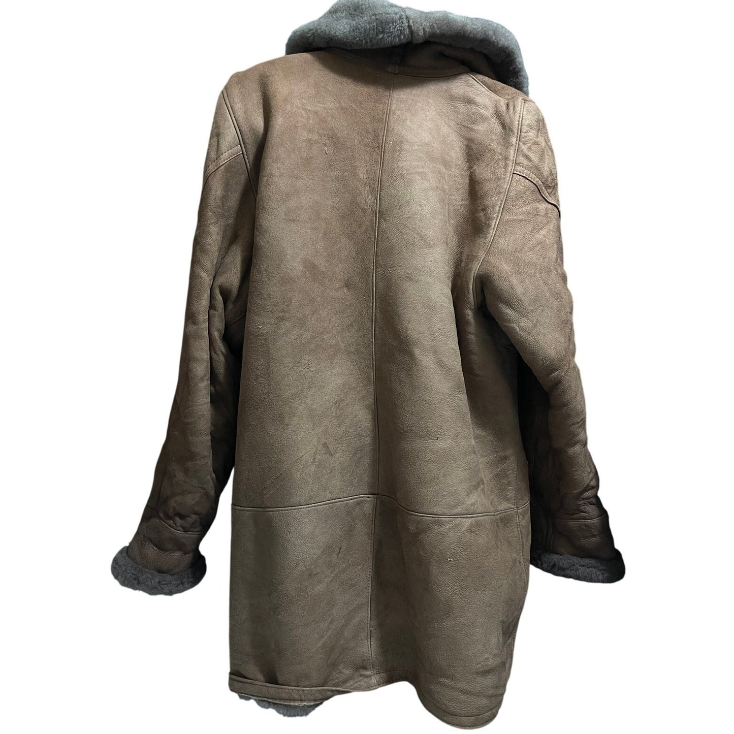 Vintage Rafel Brothers Sheepskin Shearling Coat Size XS - HEAVY