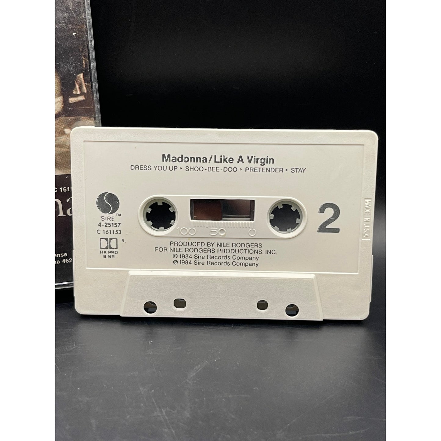 Madonna - Like a Virgin Cassette - Vintage - Original Insert