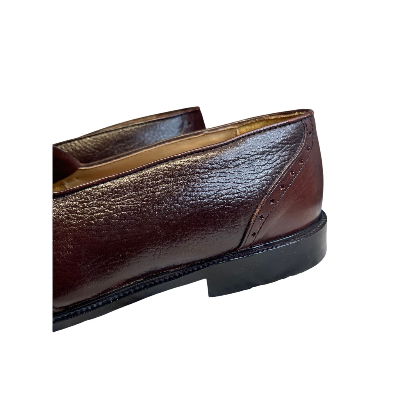 Stanley Blacker Brown Oxfords Men's Size 8.5 61606 Made in Italy
