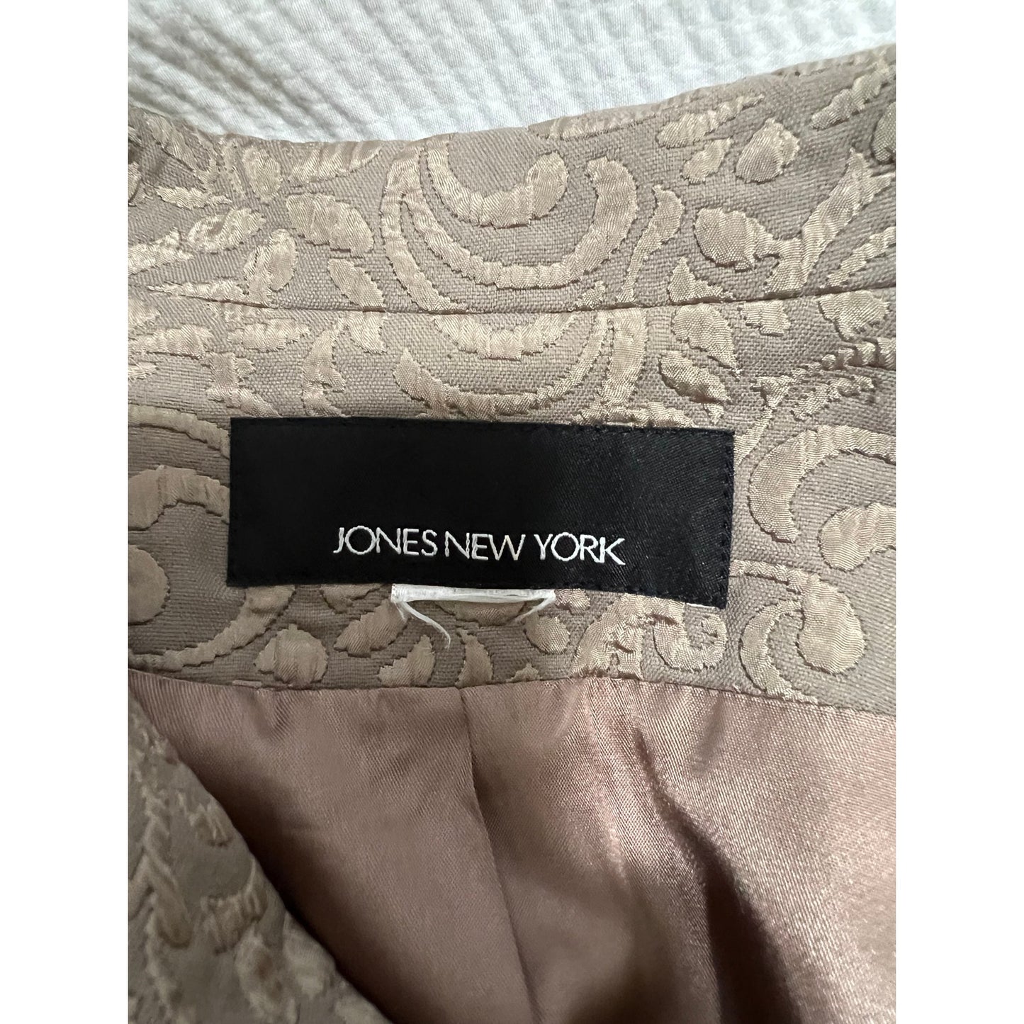 Jones New York - 3 Button - Paisley Print Lined Jacket - Vintage