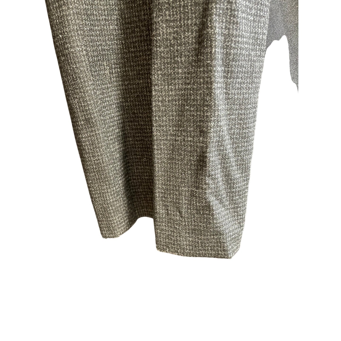 Ann Taylor LOFT Size 8 Dark Gray and White Herringbone Type Dress Pants