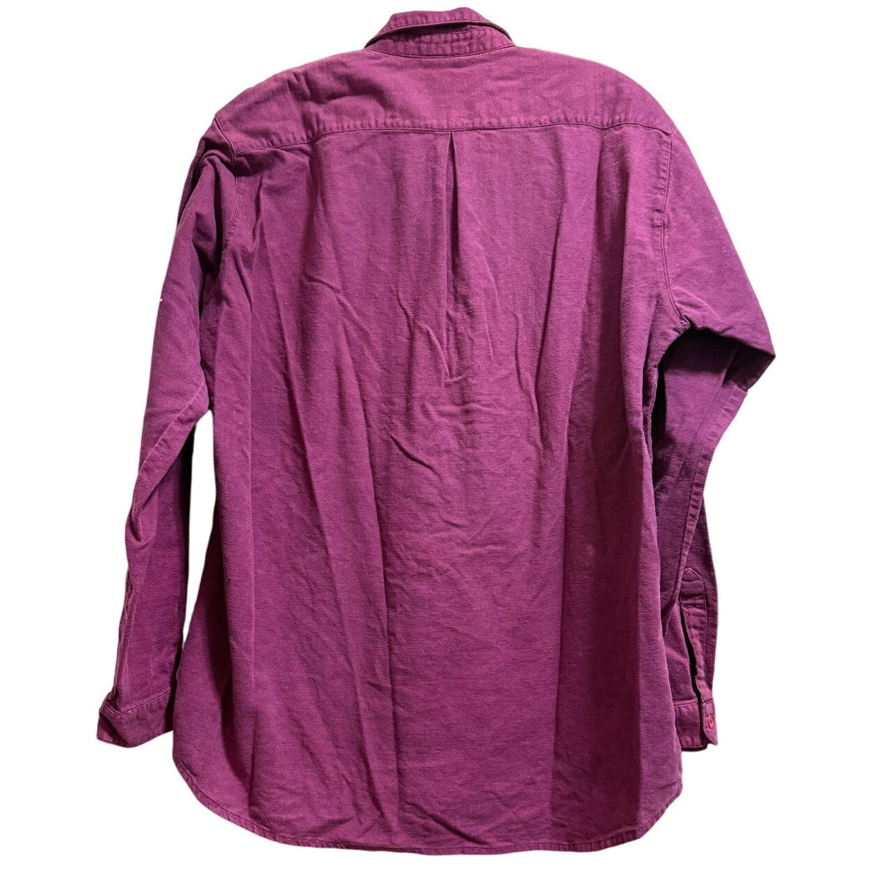 Vintage ACA Joe Military Style Maroon Button Up - Long Sleeve - Medium