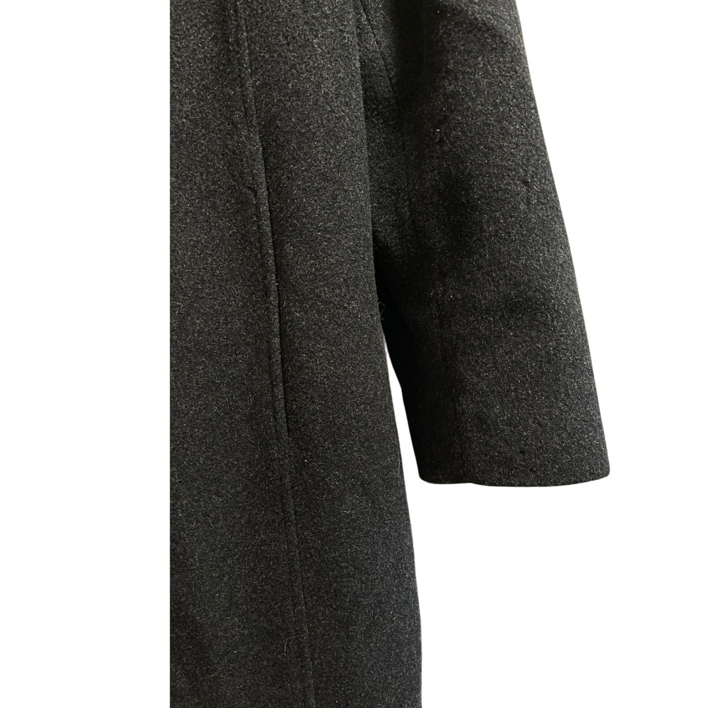 Vintage Marvin Richards Dark Gray Wool Overcoat - Size XL