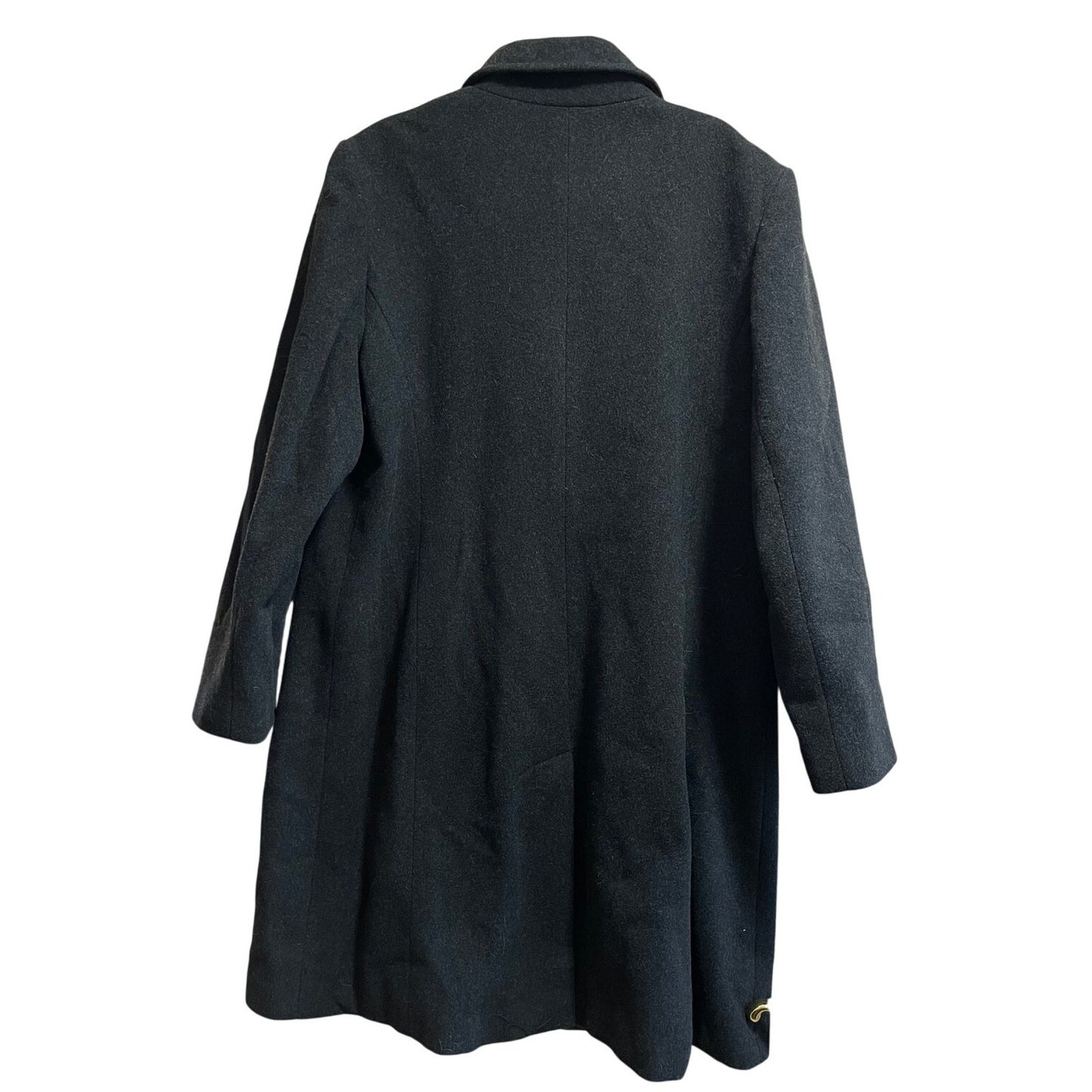 Vintage Marvin Richards Dark Gray Wool Overcoat - Size XL