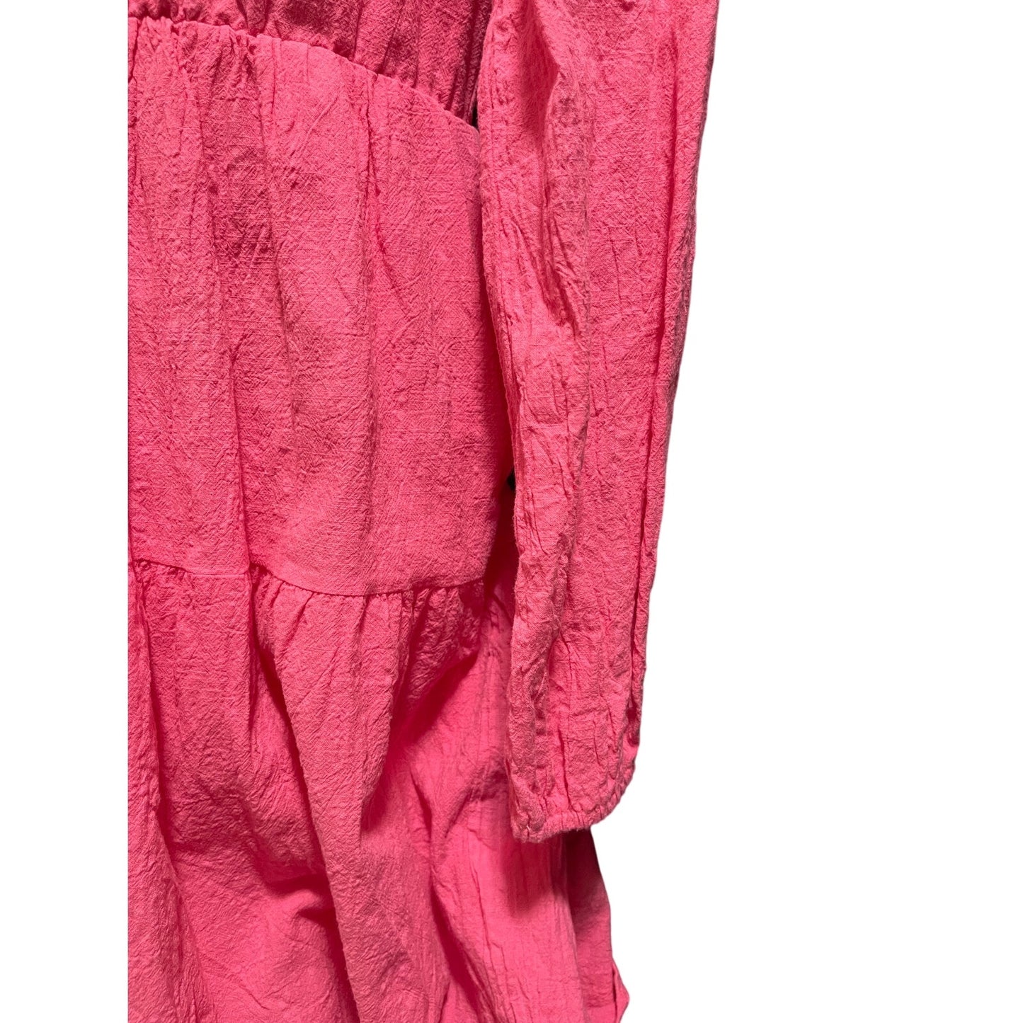FancyInn Size Large Long Sleeve Pink Midi Dress