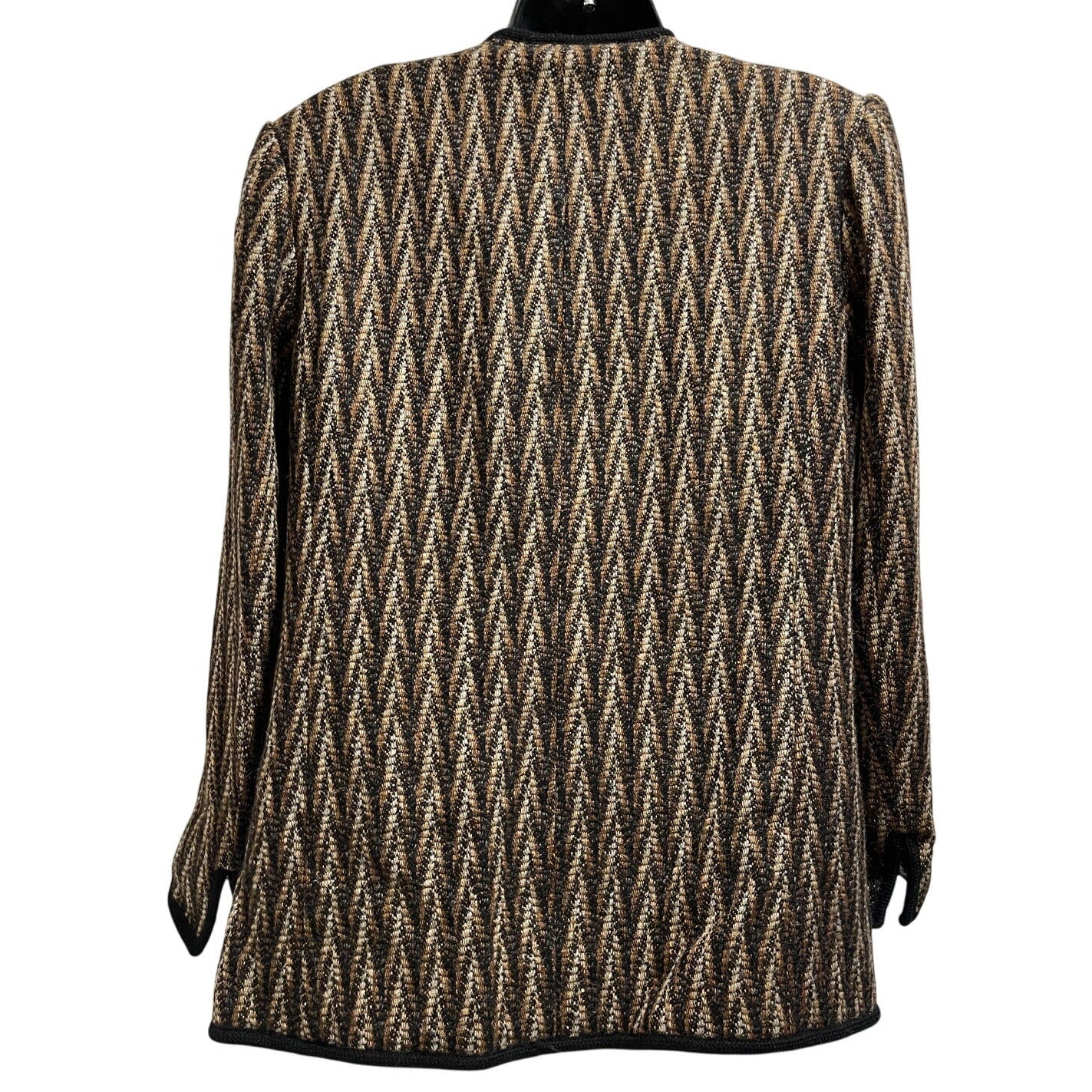 Vintage Jaegar Tweed Herringbone Long Sleeve 100% Wool Blazer