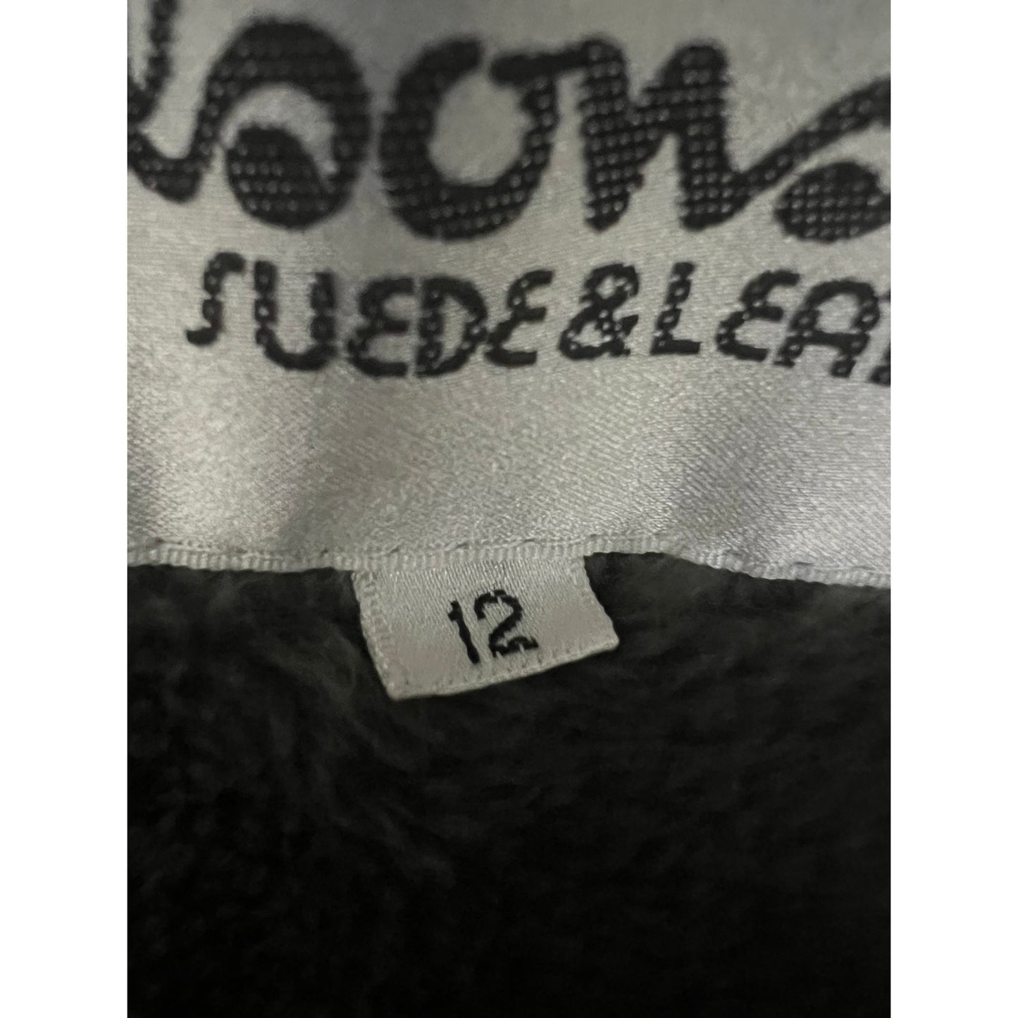 Vintage Wilson's Suede & Leather Gray Size 12 Jacket