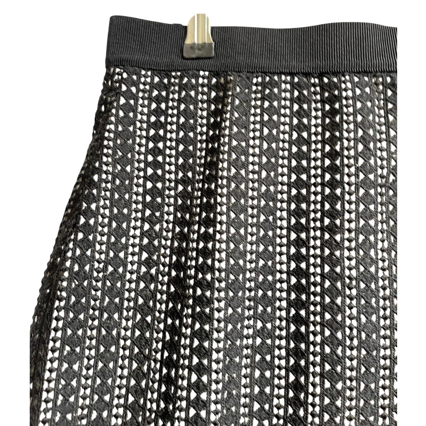 NWT Ann Taylor Black Lace Lined Pencil Skirt Size 6