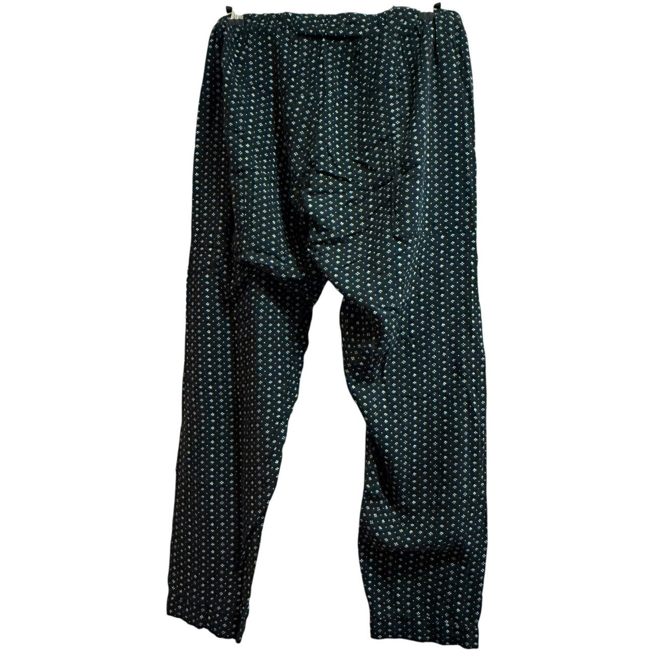 HATCH Black / Dark Navy Blue Elastic Waist Casual Pants - Small