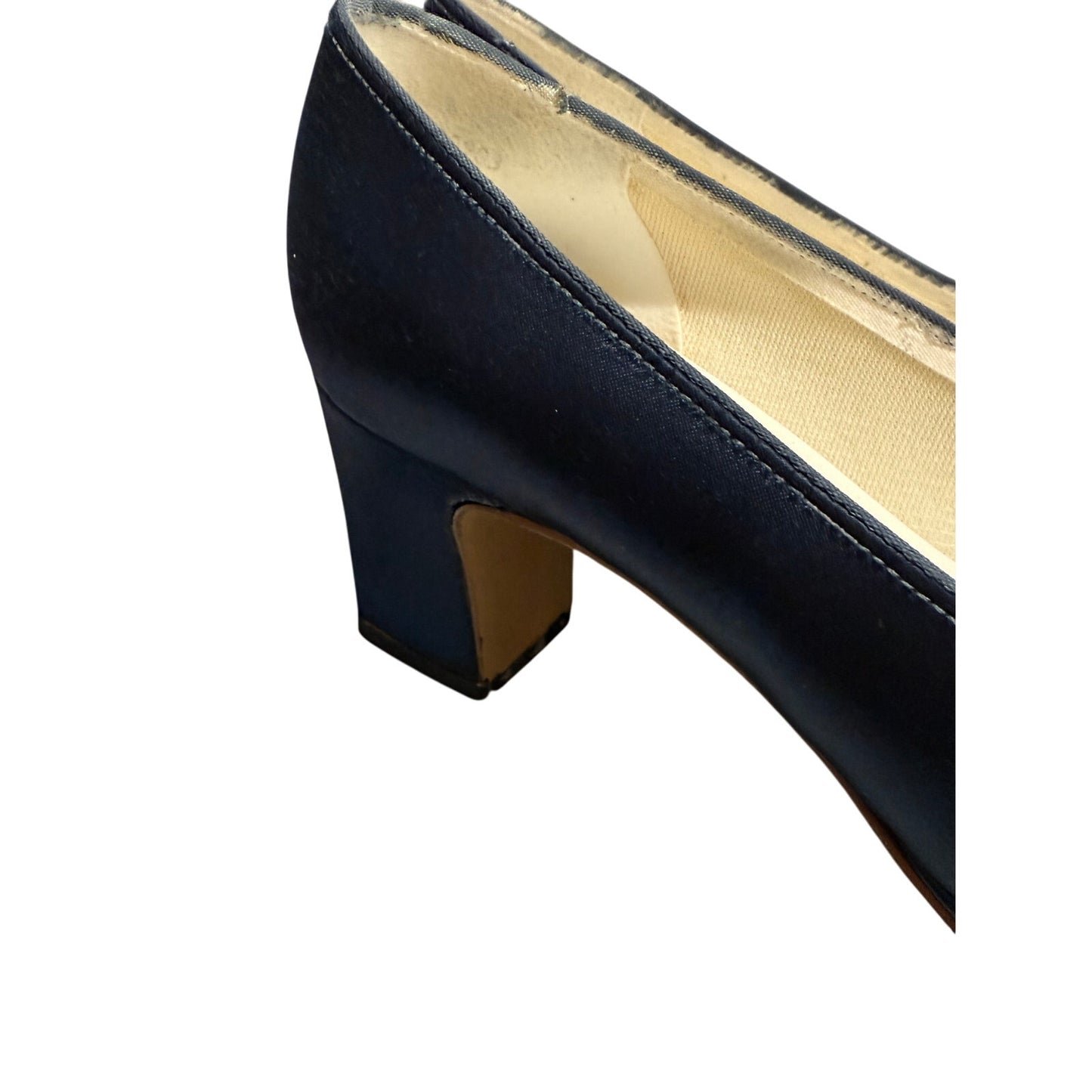 Special Occasions by Saugus Shoe Size 7.5B Midnight Blue Block Heels