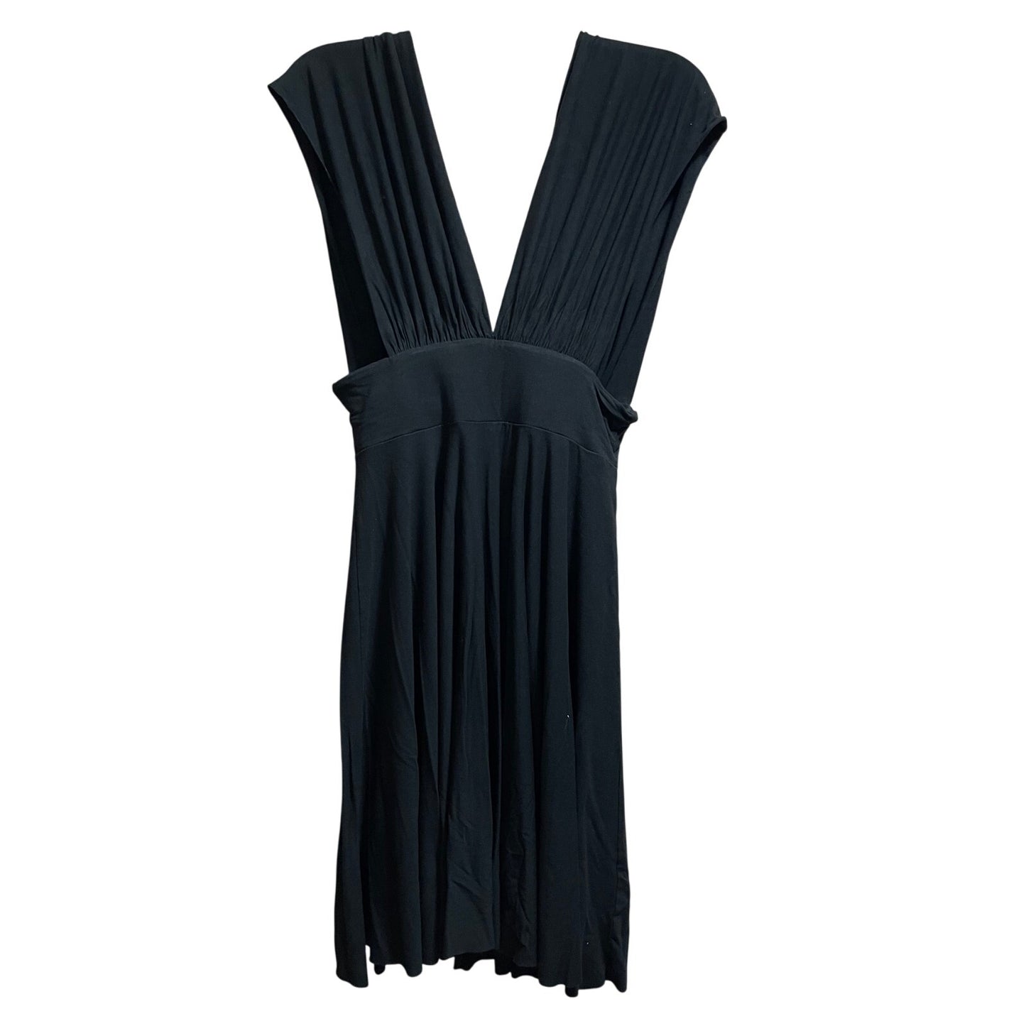 White House Black Market Size 4 Sleeveless High Waist Black Mini Dress