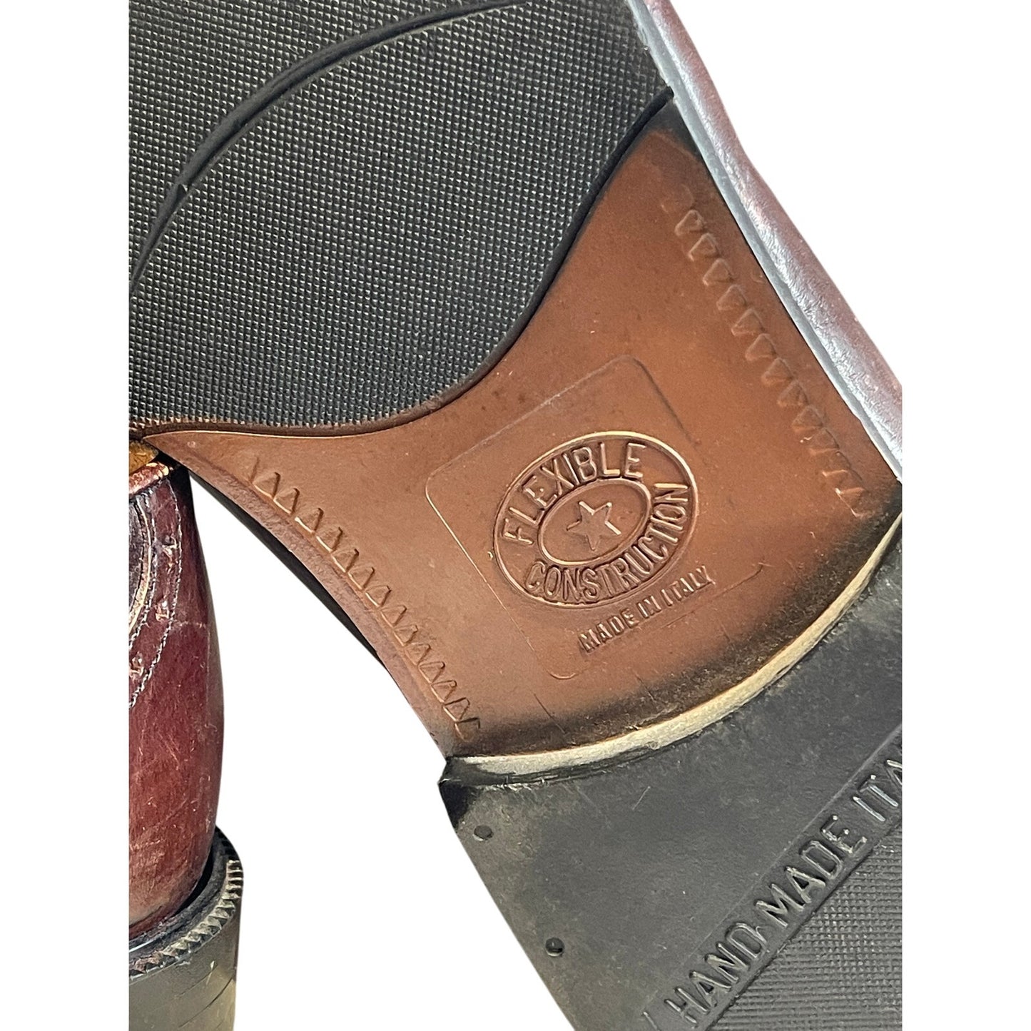 Stanley Blacker Brown Oxfords Men's Size 8.5 61606 Made in Italy