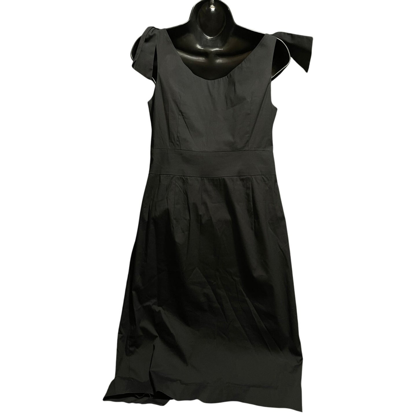Milly Size 8 Black Sleeveless Midi Dress