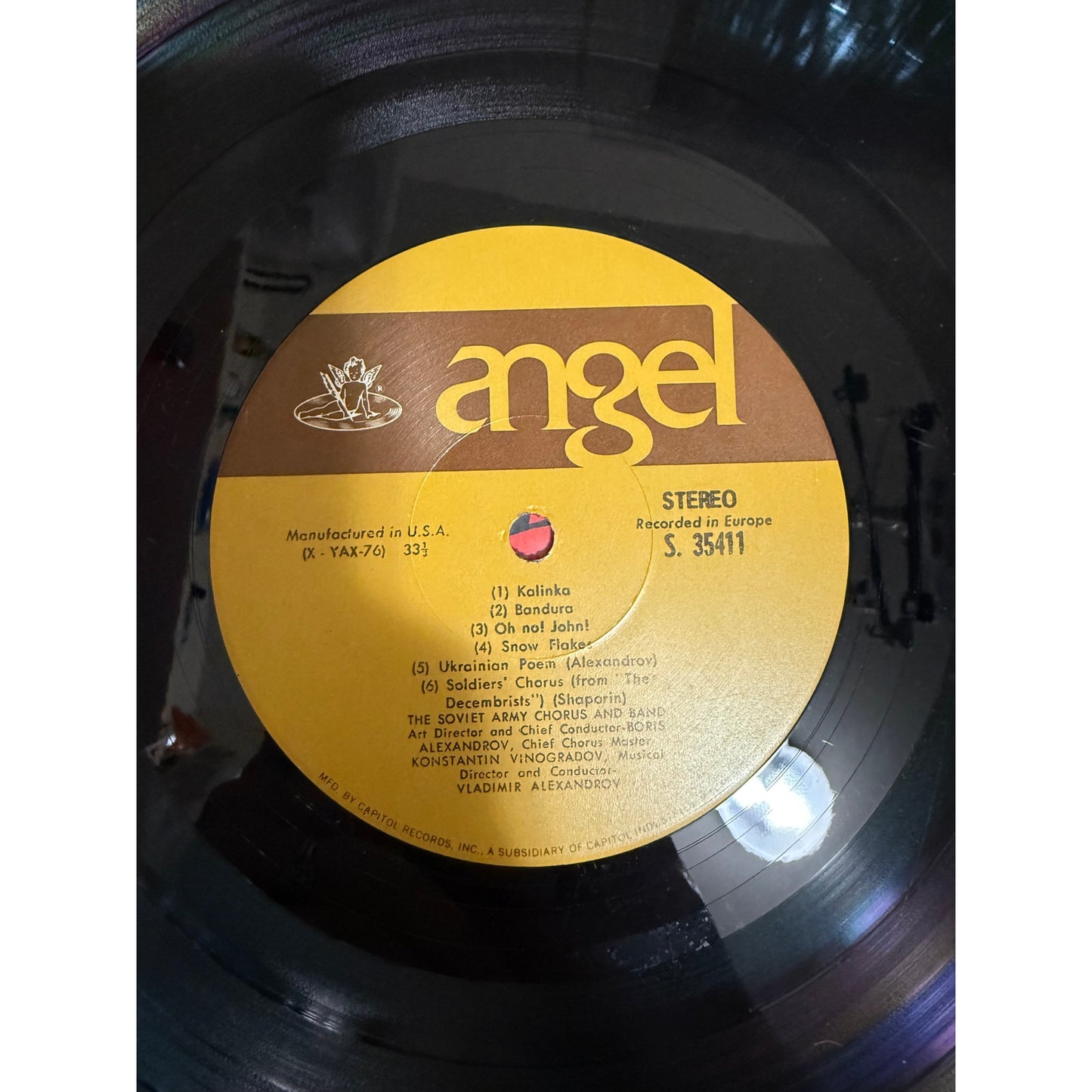 Soviet Army Chorus & Band 1962 Angel S35411 - 12" Vinyl Record