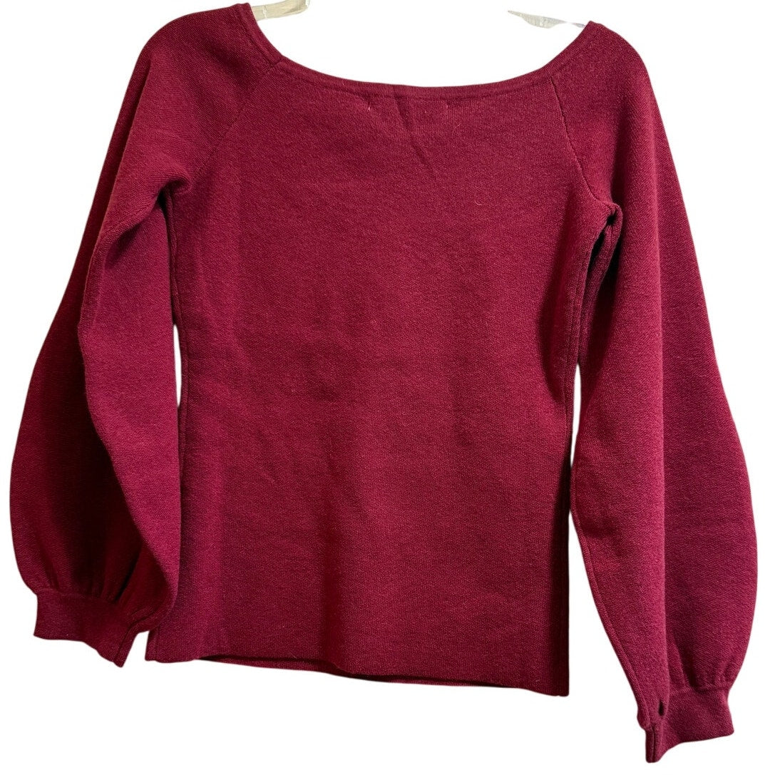 Hill House The Maude Sweater in Dark Cherry - NWT - Size Small