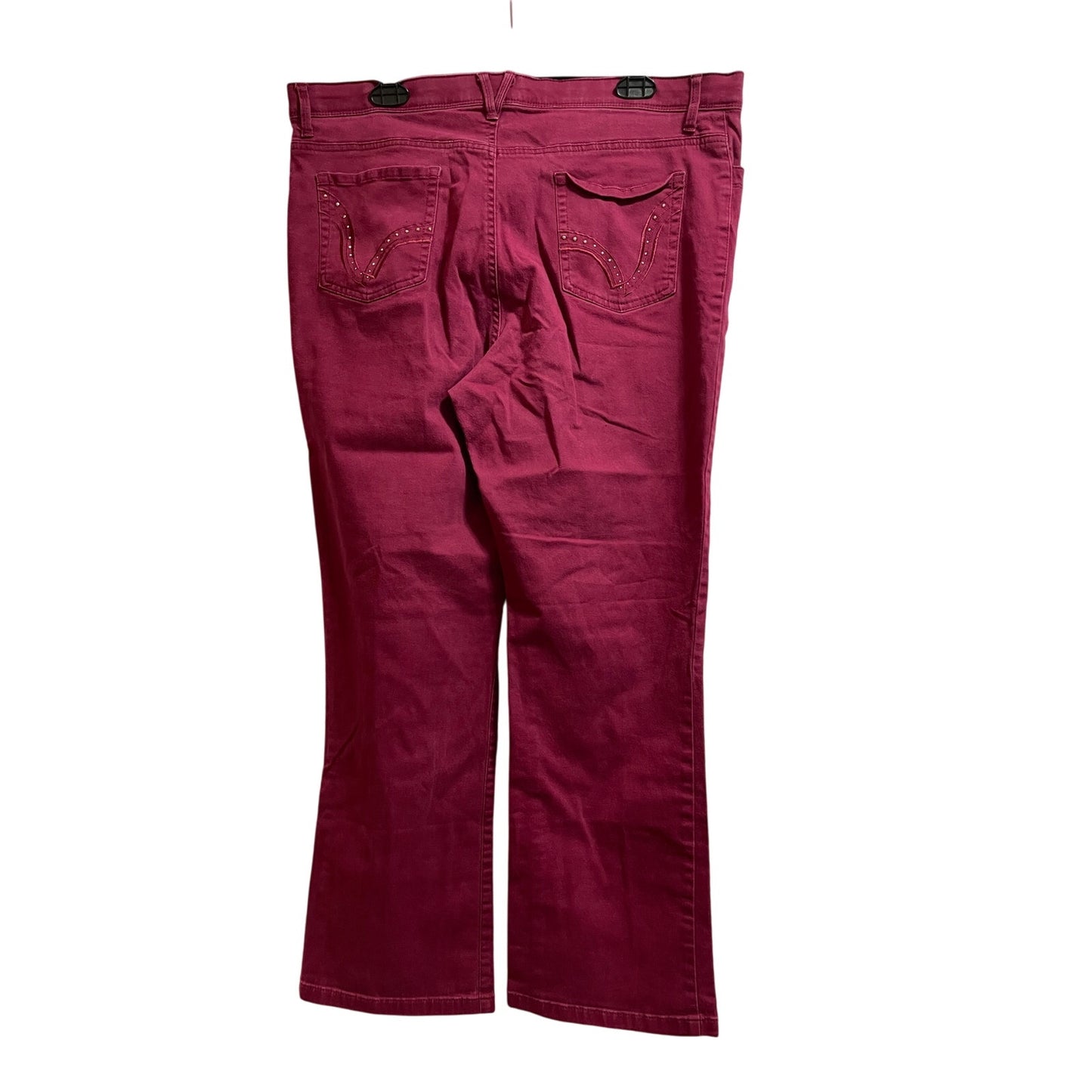Gloria Vanderbilt Size 18 Cranberry Red Pants / Jeans