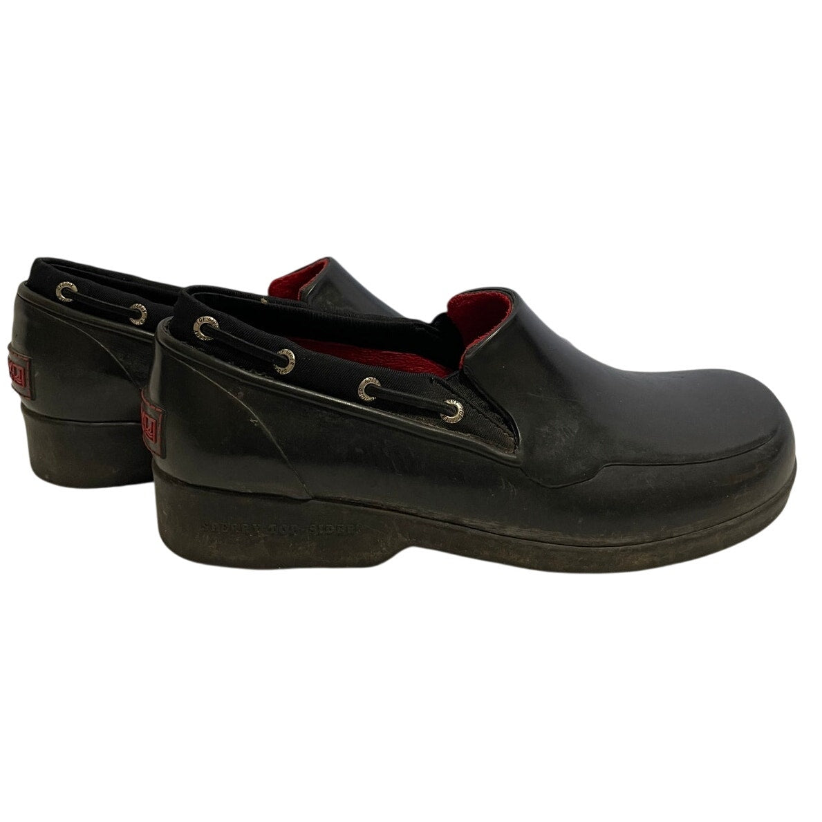 Women’s Sperry Black Waterproof Slip-on Wedge Boots- Size 9M