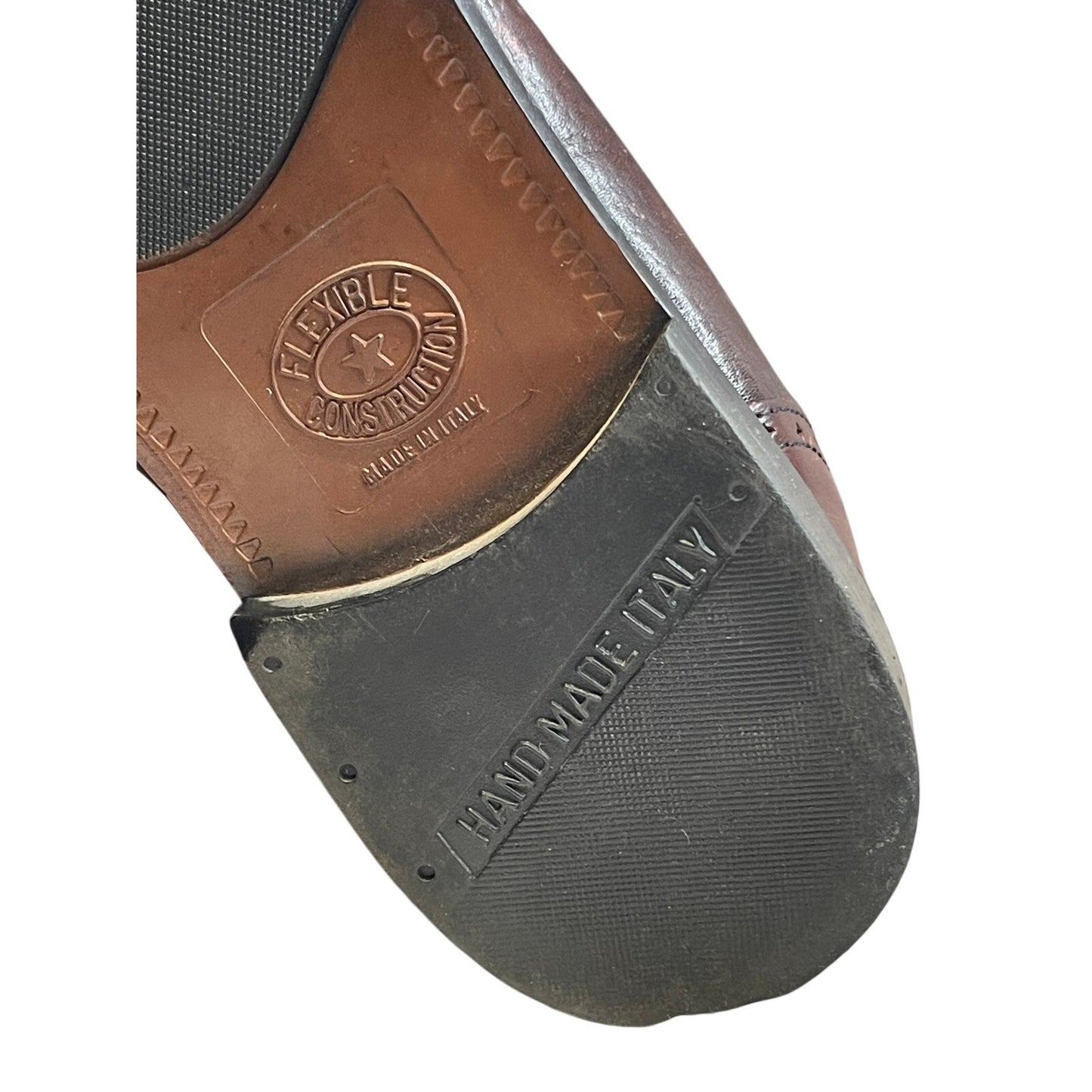 Stanley Blacker Brown Oxfords Men's Size 8.5 61606 Made in Italy
