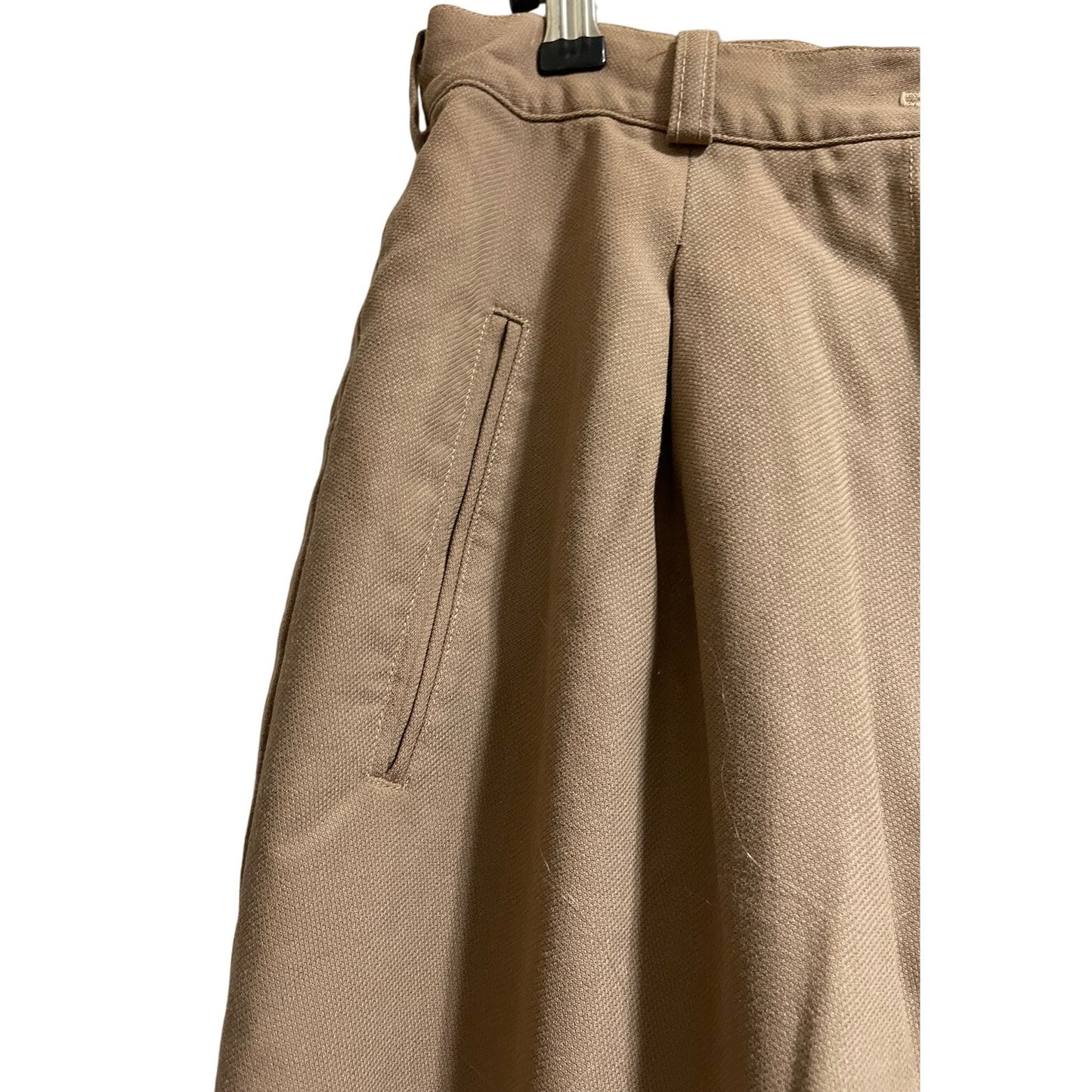 Vintage Calvin Klein 100% Wool Tan Dress Pants - High Waisted - Read Description