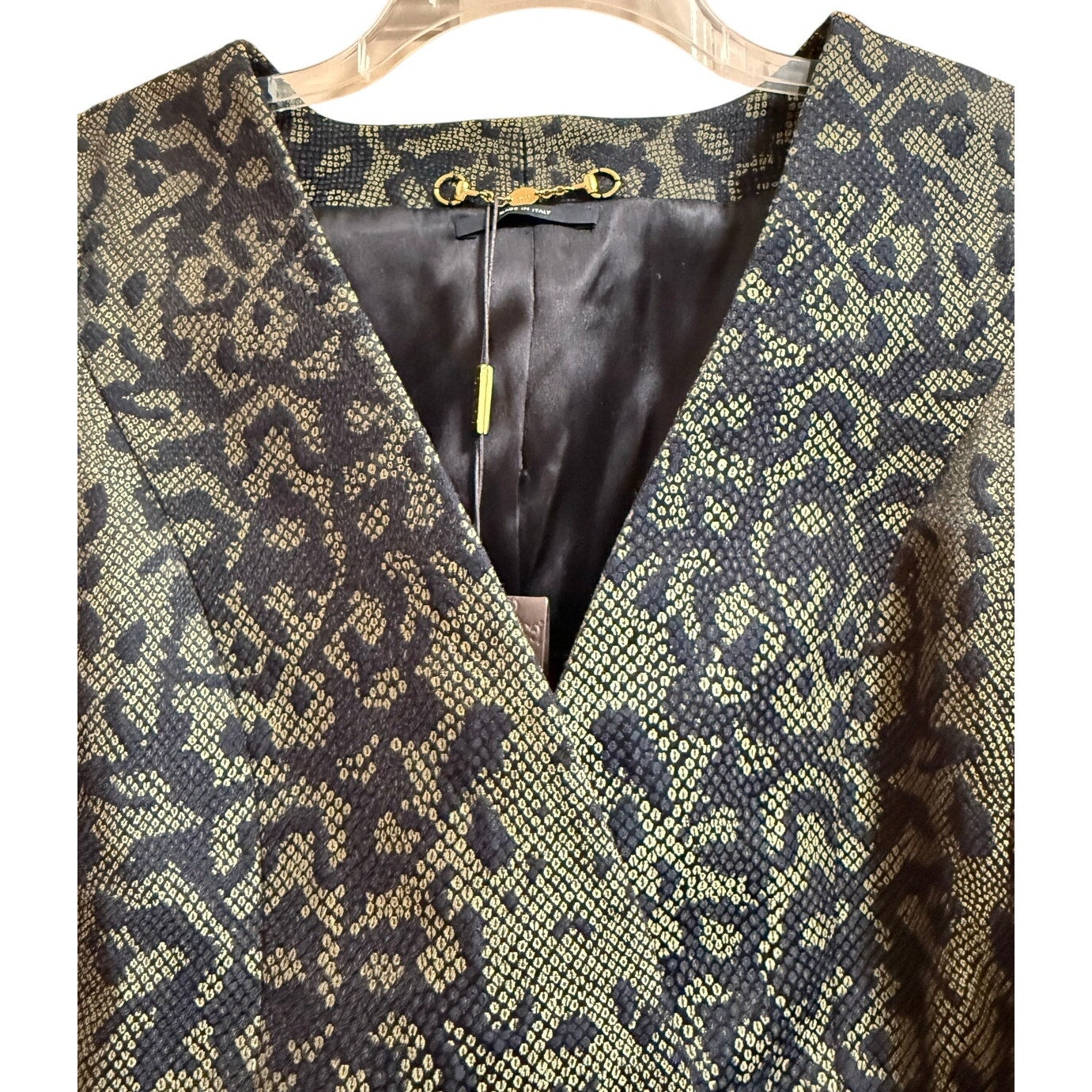 Gucci Python Snake Print Jacket w/ Belt Style 319227 size 40 - NWT - $2,750 MSRP
