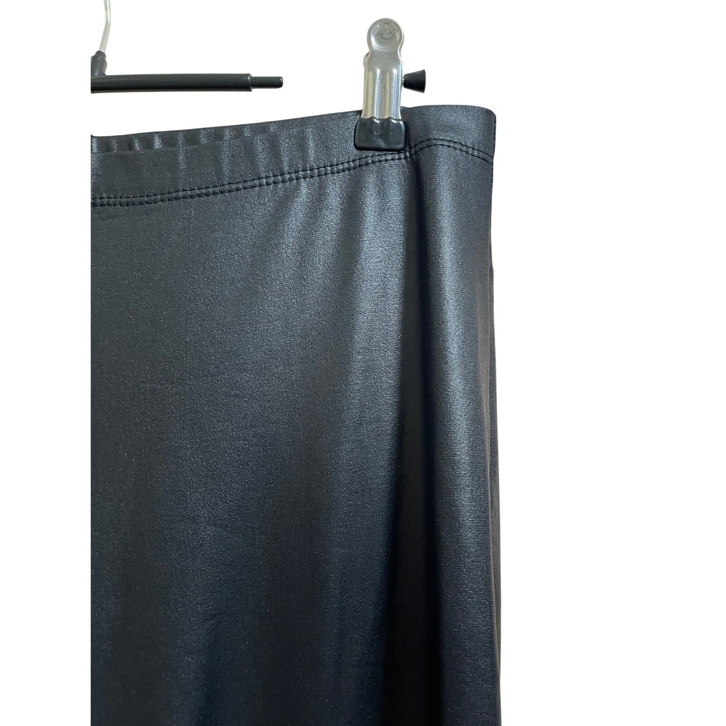 Clara Sun Woo Size Medium Black Faux Leather Stretch Pants