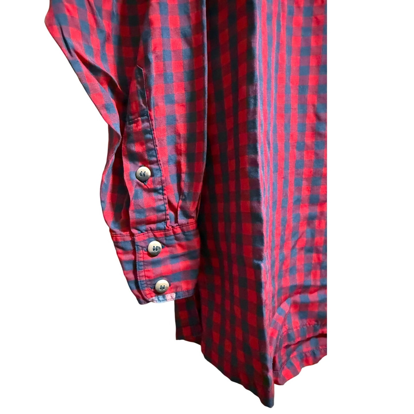 J.G. Hook Red Blue Plaid Long Sleeve Button Up Shirt - Size 8