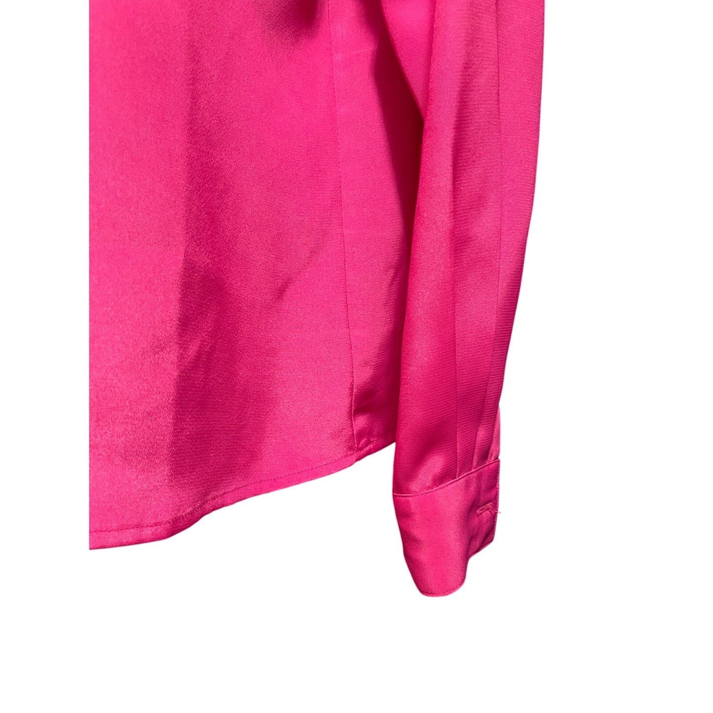 Vintage DG Blouses Pink Long Sleeve Button Up Size Small