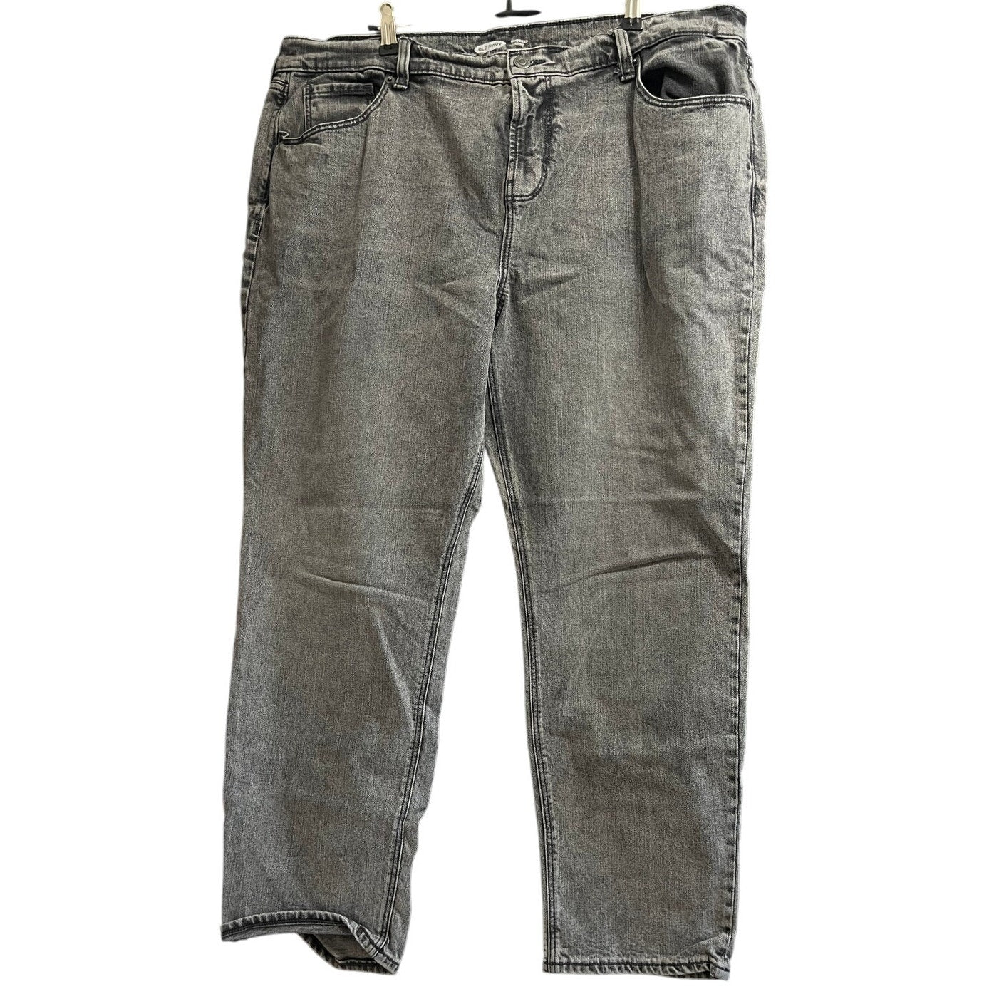 Old Navy Boyfriend Mid Rise Dark Gray / Black Denim Jeans - Size 16