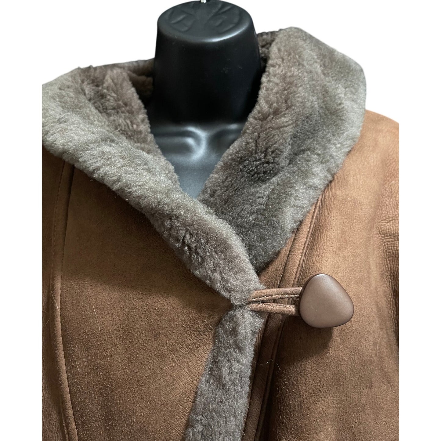 Vintage Rafel Brothers Sheepskin Shearling Coat Size XS - HEAVY