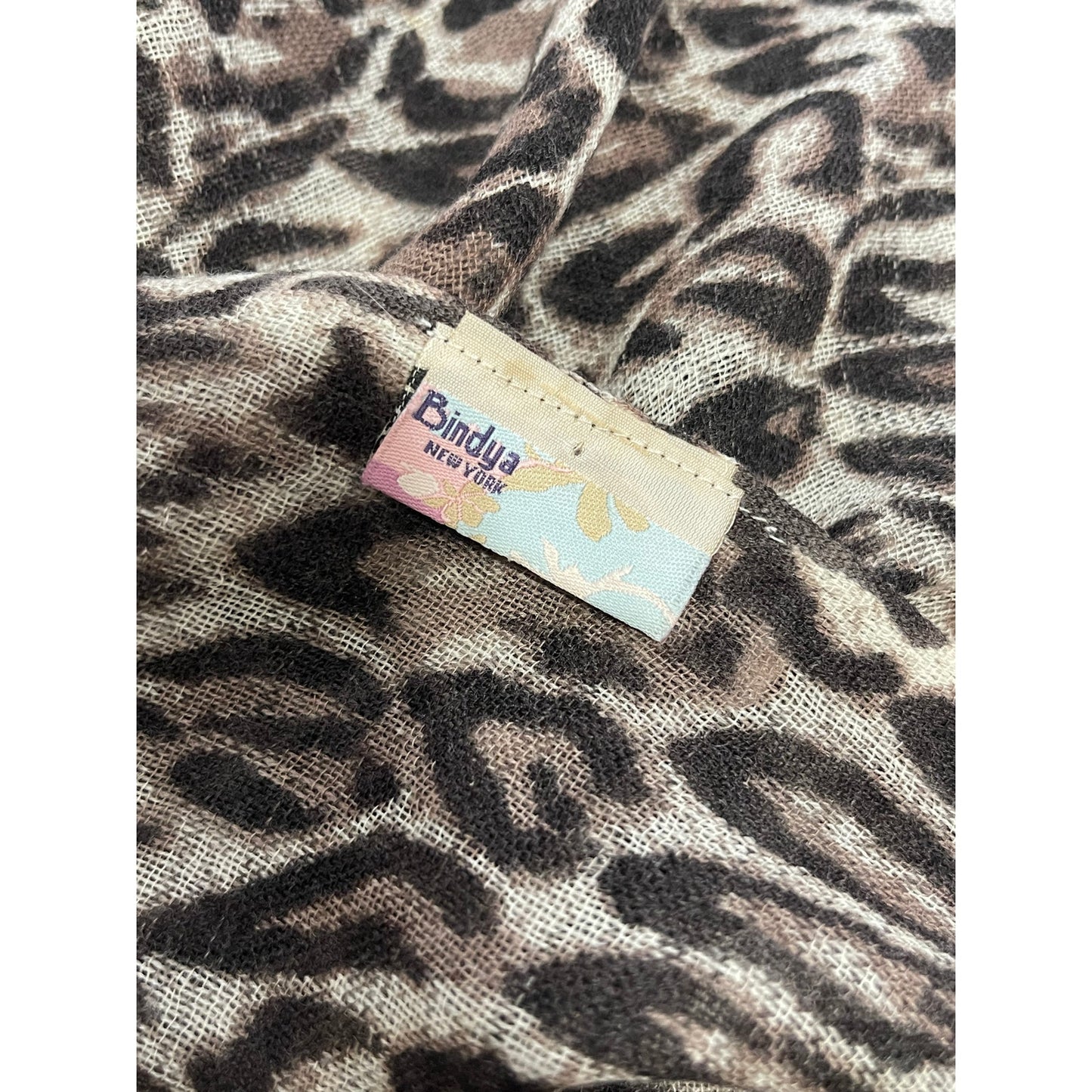 Bindya 100% Wool Animal Print Scarf