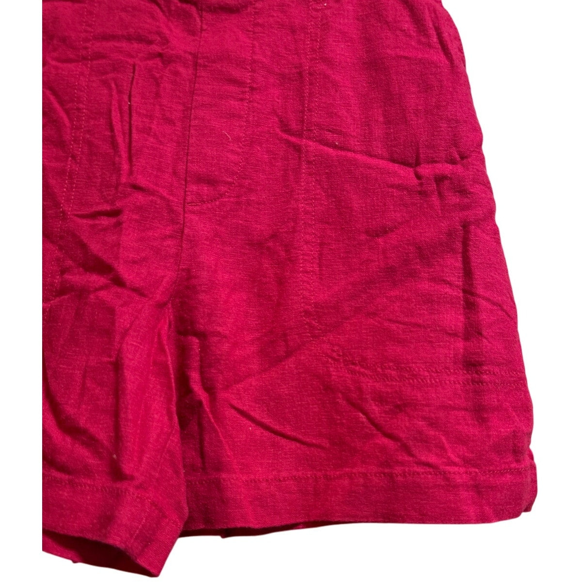 Banana Republic Linen Blend Reddish Pink Pull On Chino Shorts - Size XS - NWT