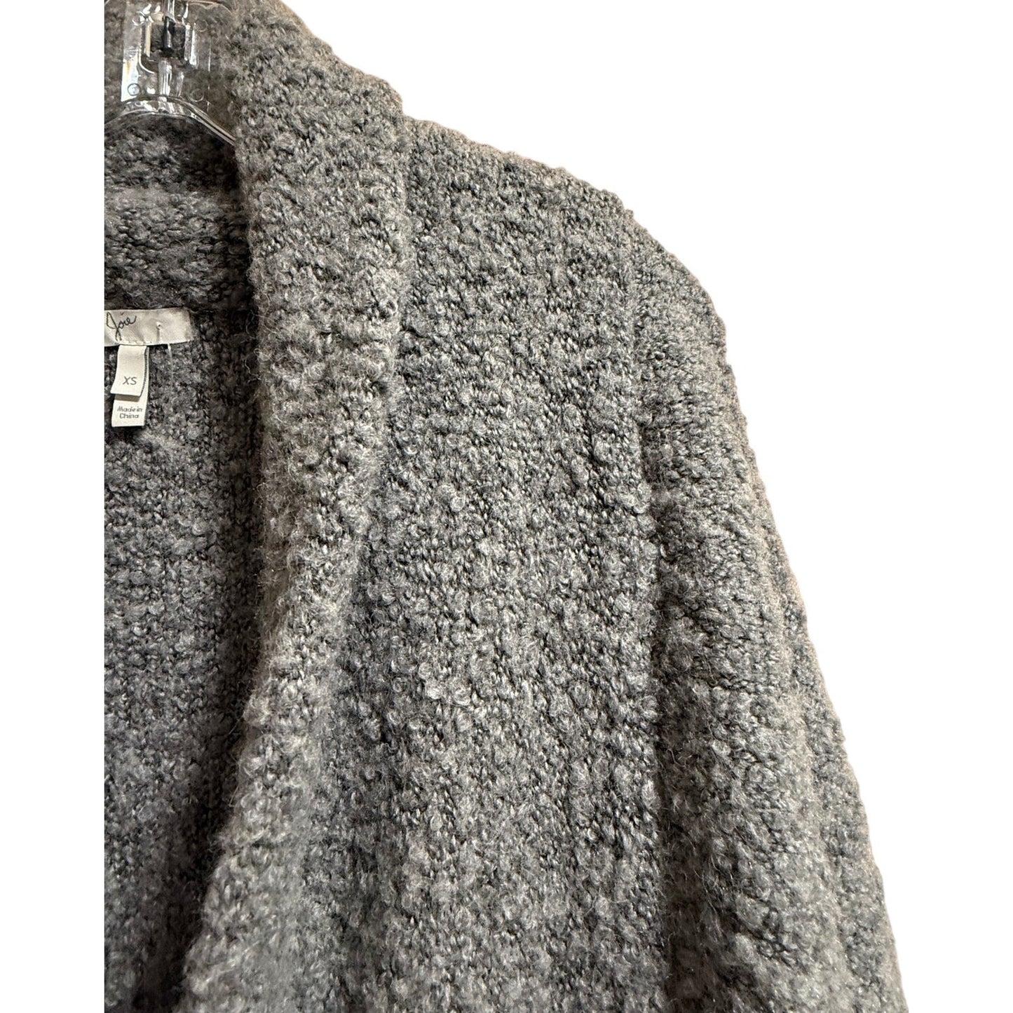 Joie Wool Blend Gray Long Sleeve Knit Open Cardigan Sweater - Size XS