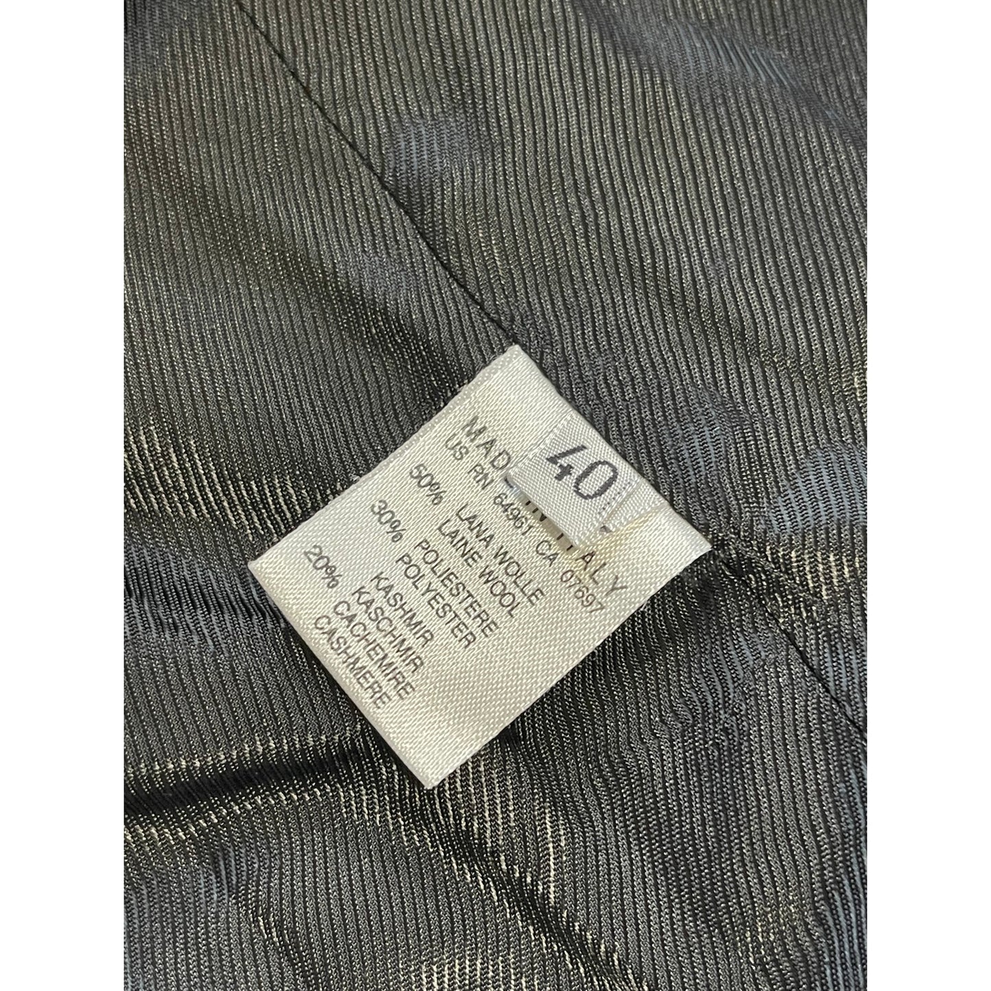 Vintage Italian Made Highlands Benetton Wool Blend Plaid Jacket Size 40