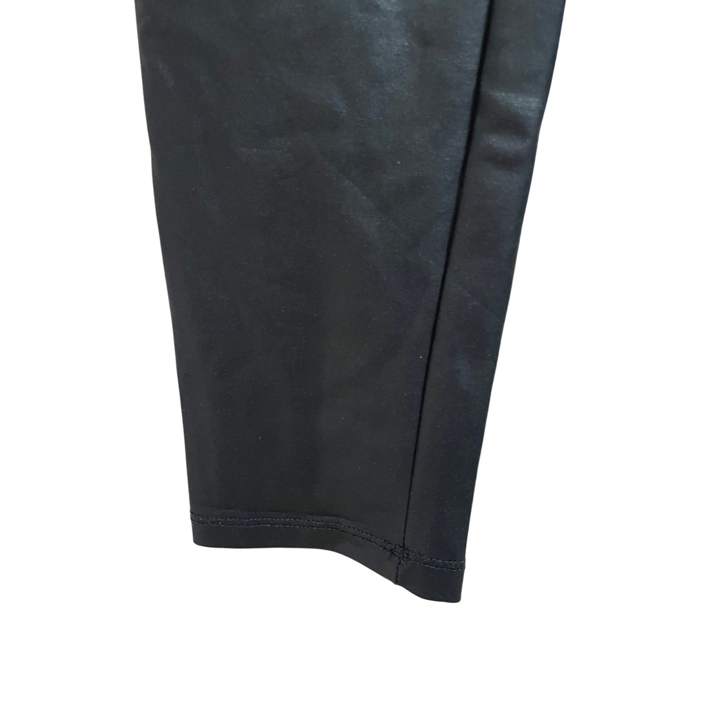 Clara Sun Woo Size Medium Black Faux Leather Stretch Pants