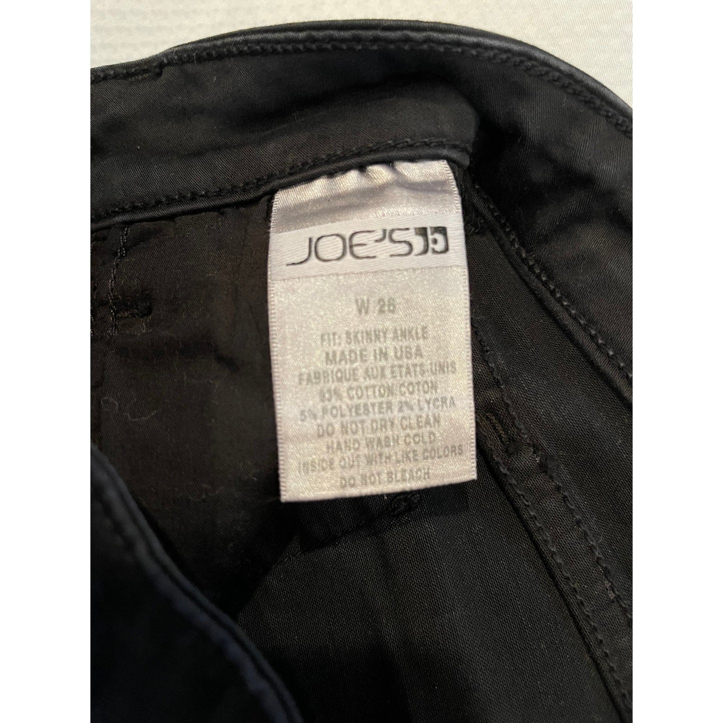 Joe's Size 28 Women's Black Skinny Jeans