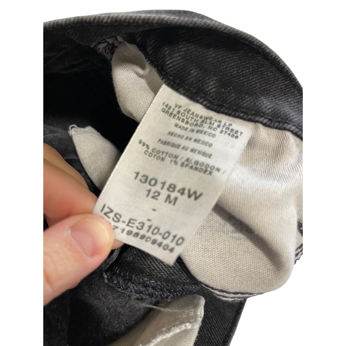 Vintage Black Denim Riders Straight Leg Denim Jeans - Size 12