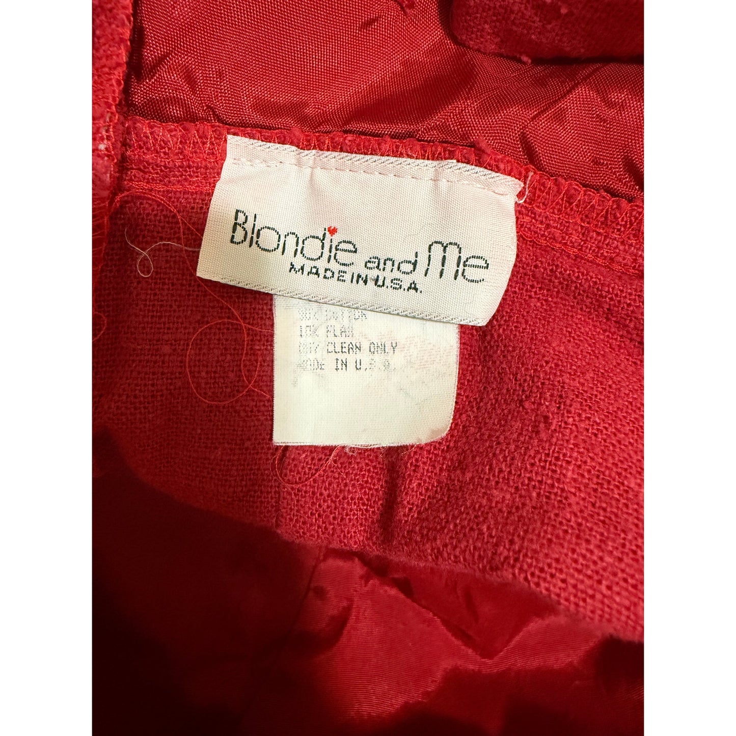 Blondie and Me Red Button Accent Sleeveless Midi Dress - Size 5-6