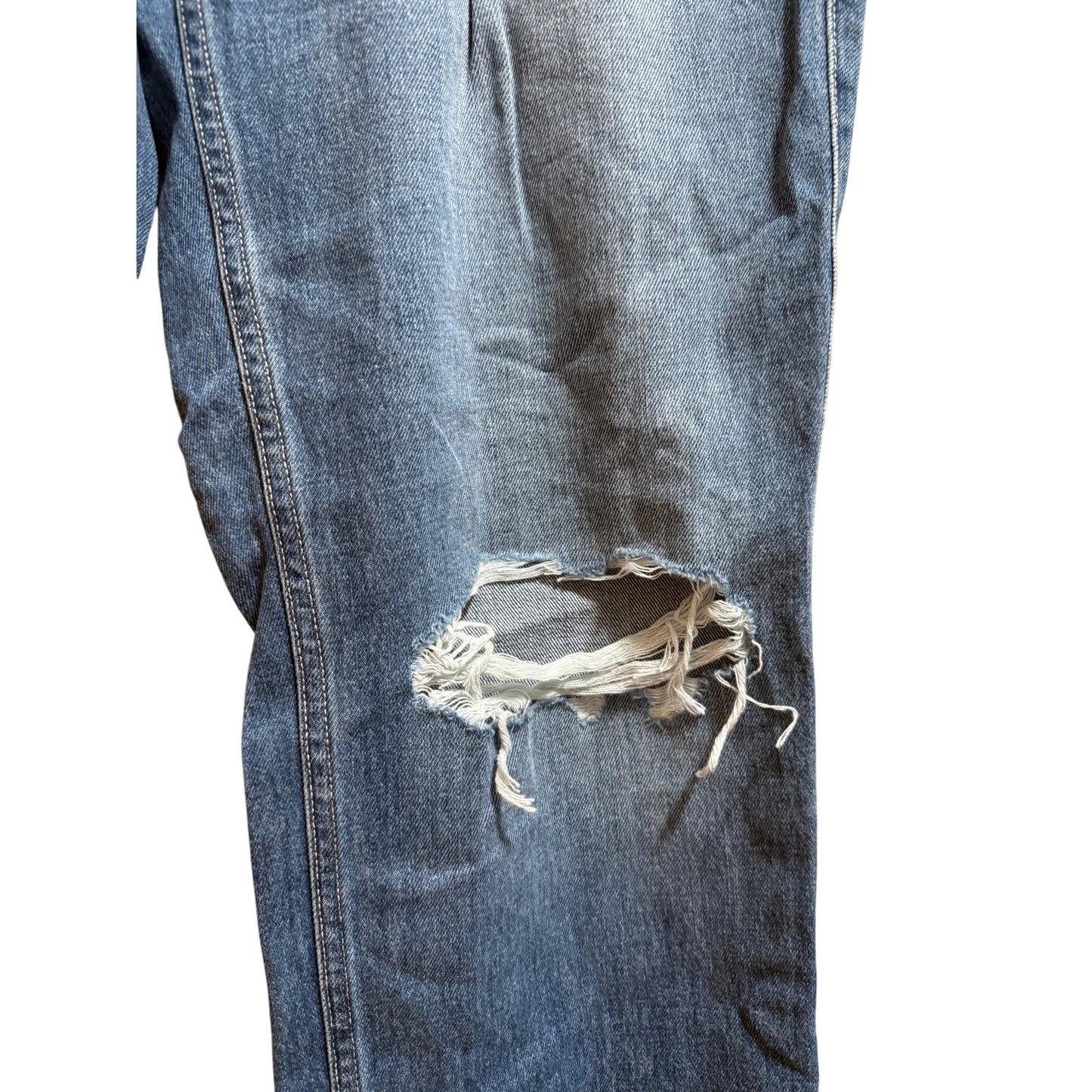 L'agence Hilmar Destruct Size 31 Slouch Straight Denim Jeans - NWT