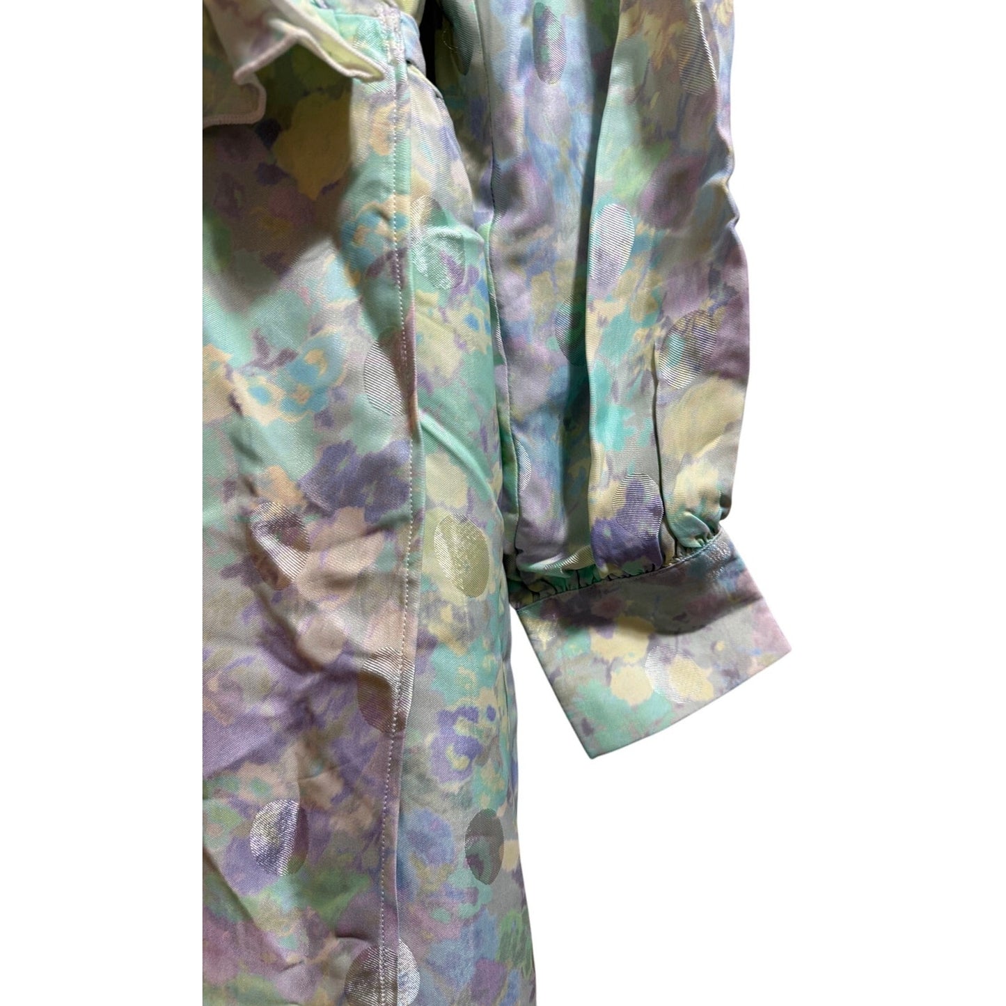 Stine Goya Odette Pastel Bloom Ruffle Prairie Dress - Long Sleeve - Medium - NWT