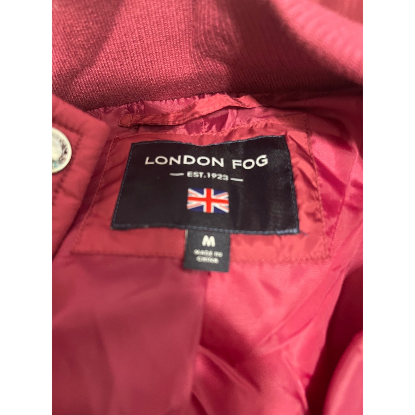 NWT London Fog Rhubarb Hooded Quilted Down Hooded Long Padded Coat
