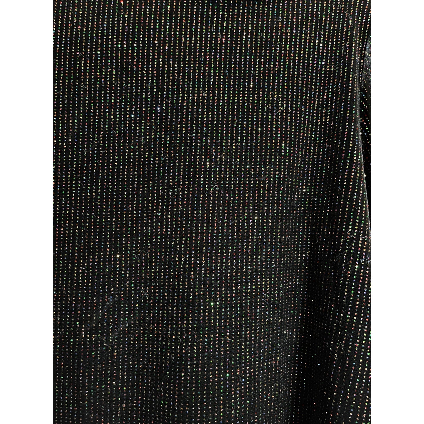 Vintage Graff Petite Size Small Black with Multicolor Sparkles Cardigan