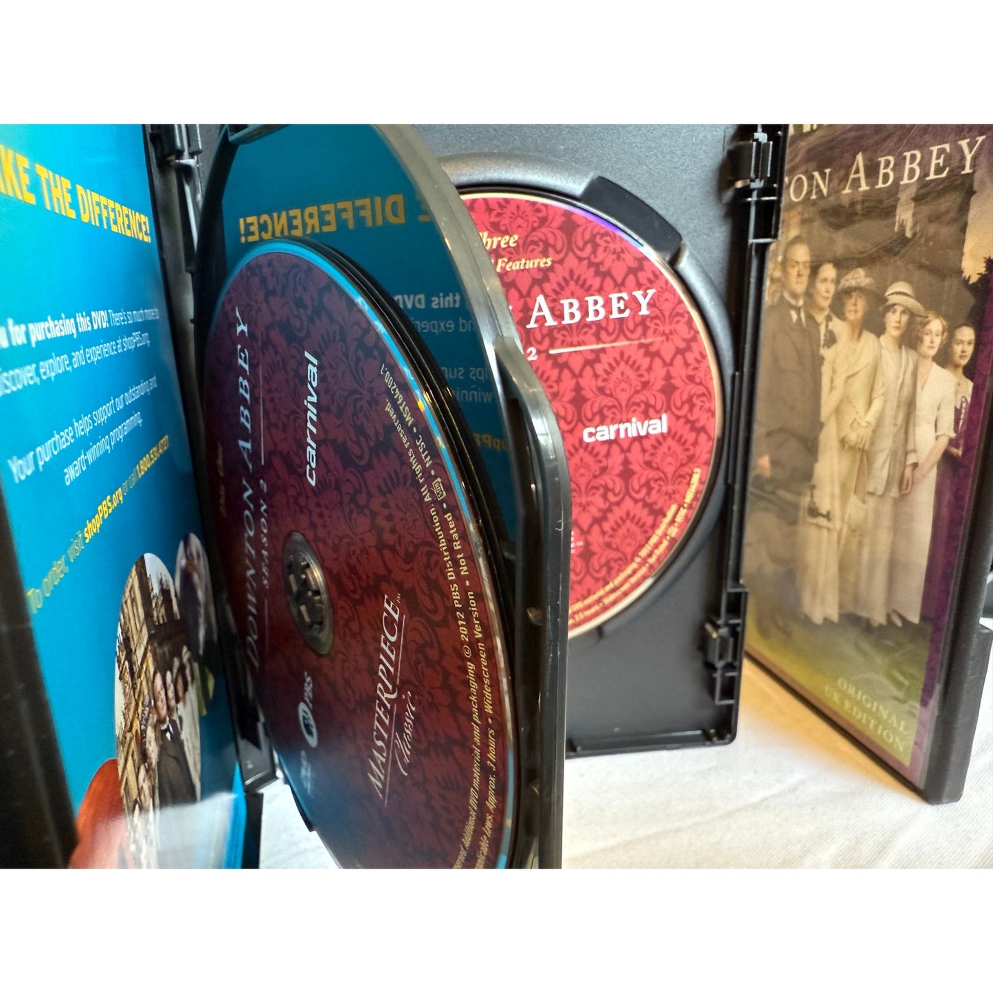 Downton Abbey Seasons 1-3 DVD's - Original UK Edition Masterpiece Classic PBS